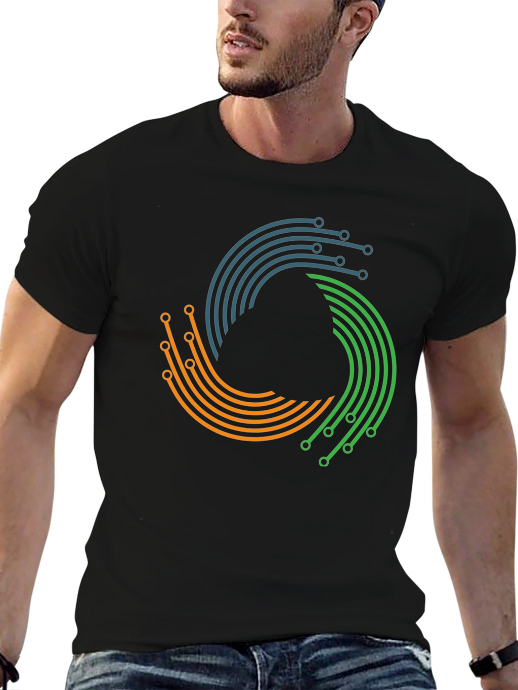 Tech Circuit T-Shirt - Modern Graphic Tee