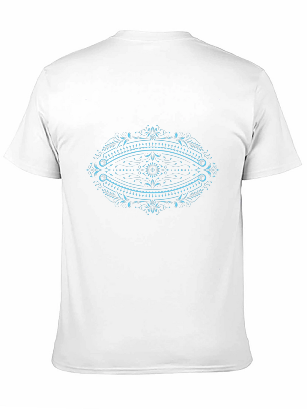 Ornate Oval Graphic Black T-Shirt
