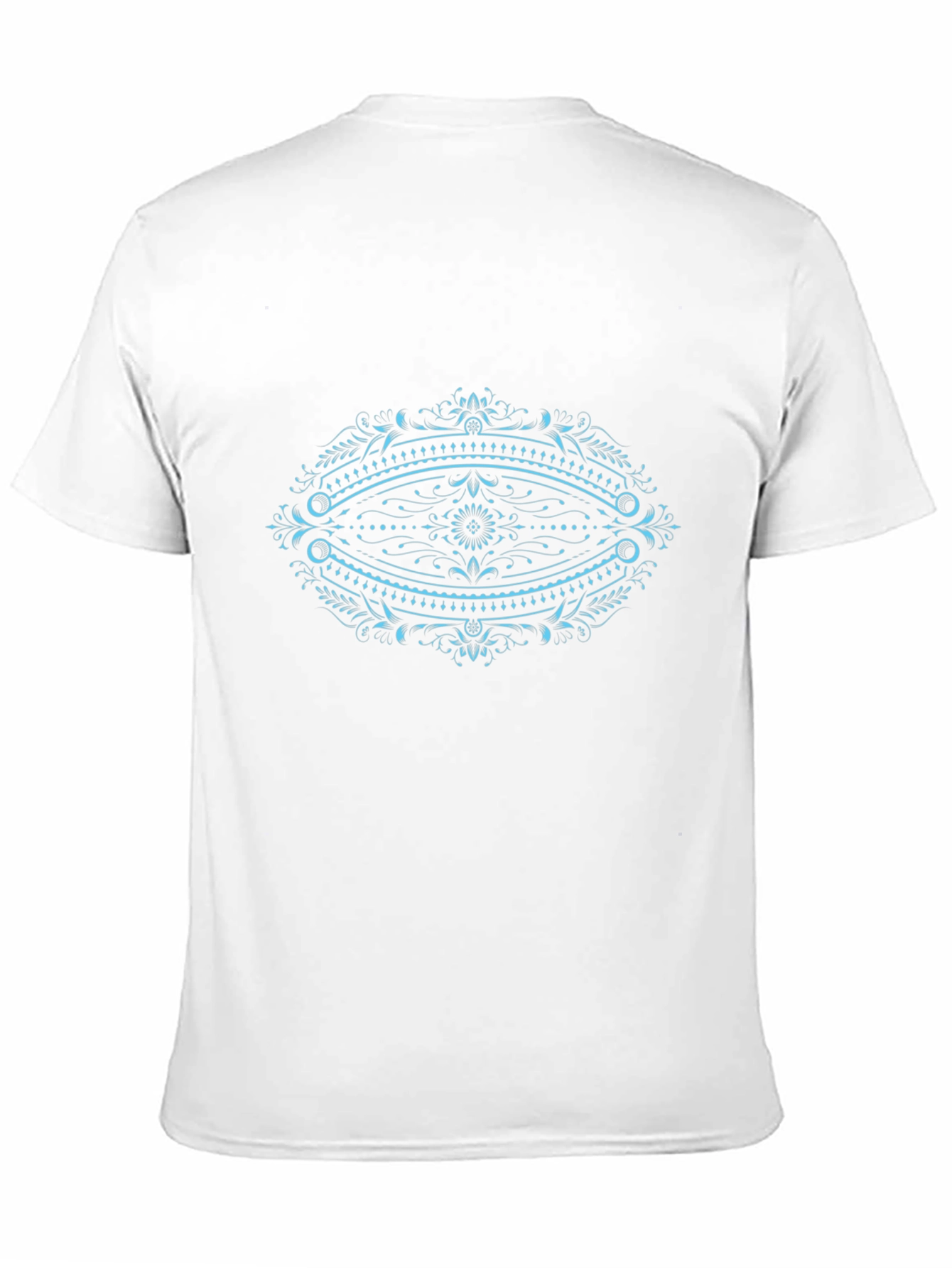 Ornate Oval Graphic Black T-Shirt