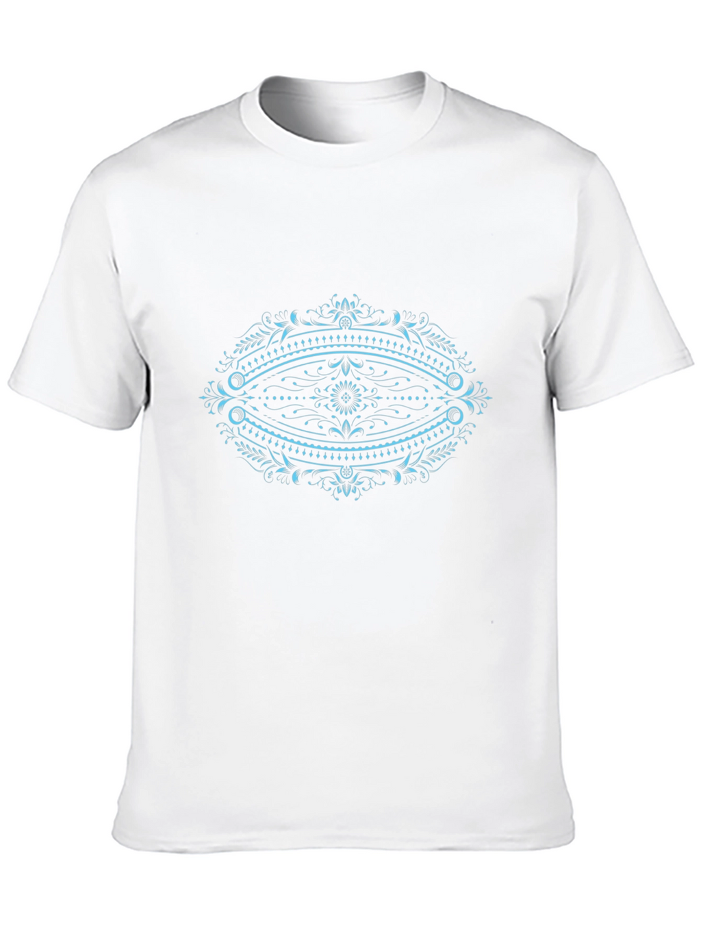 Ornate Oval Graphic Black T-Shirt