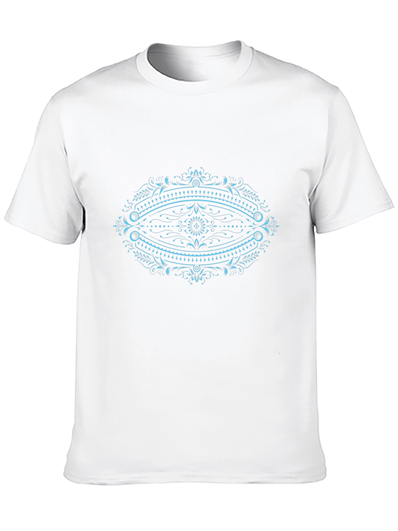 Ornate Oval Graphic Black T-Shirt