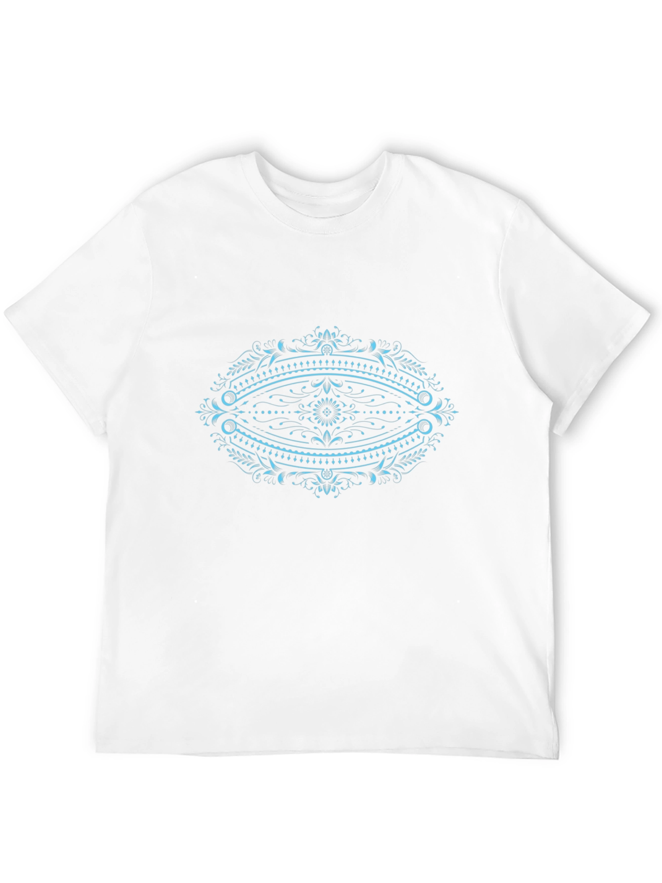 Ornate Oval Graphic Black T-Shirt