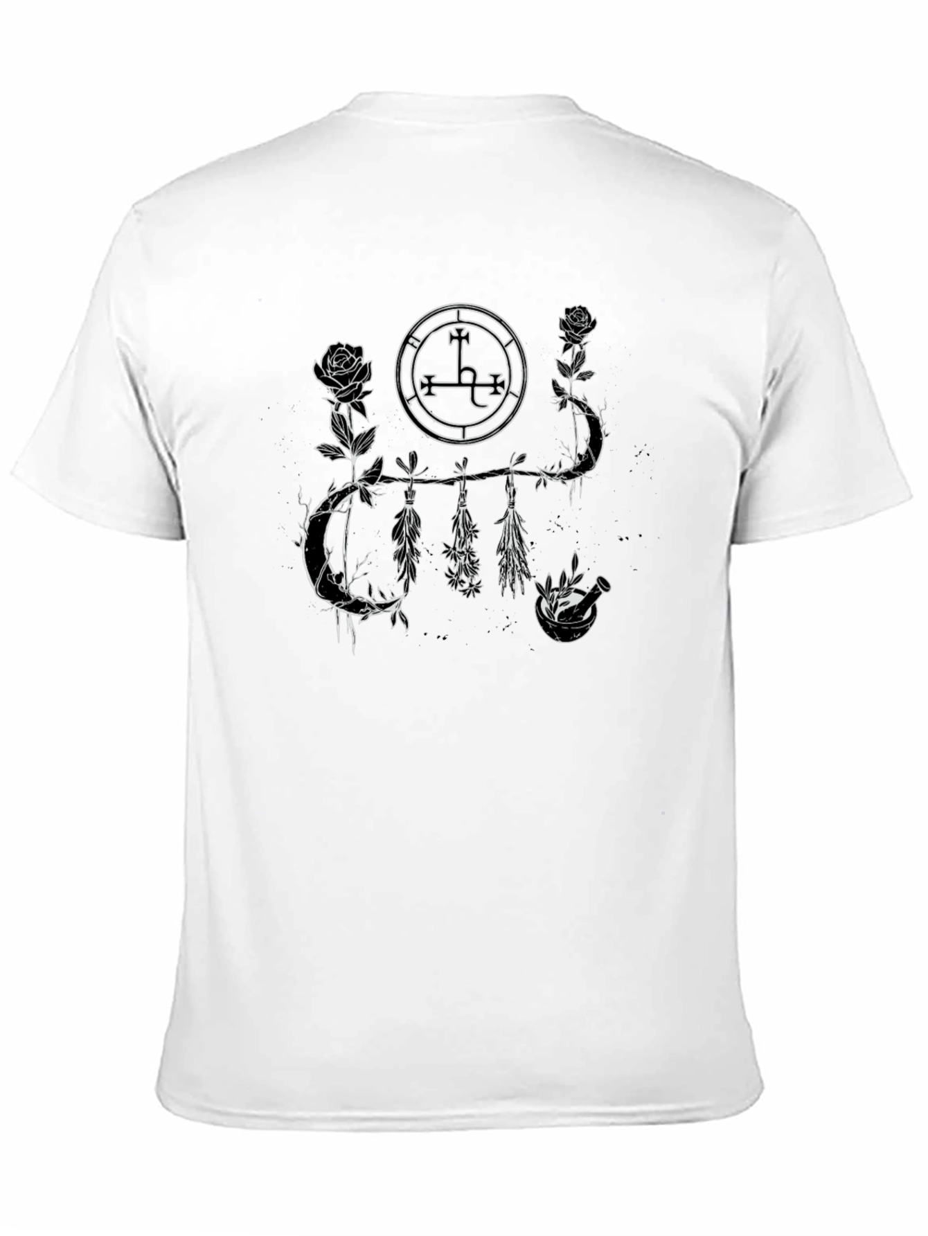 Occult Floral Black T-Shirt