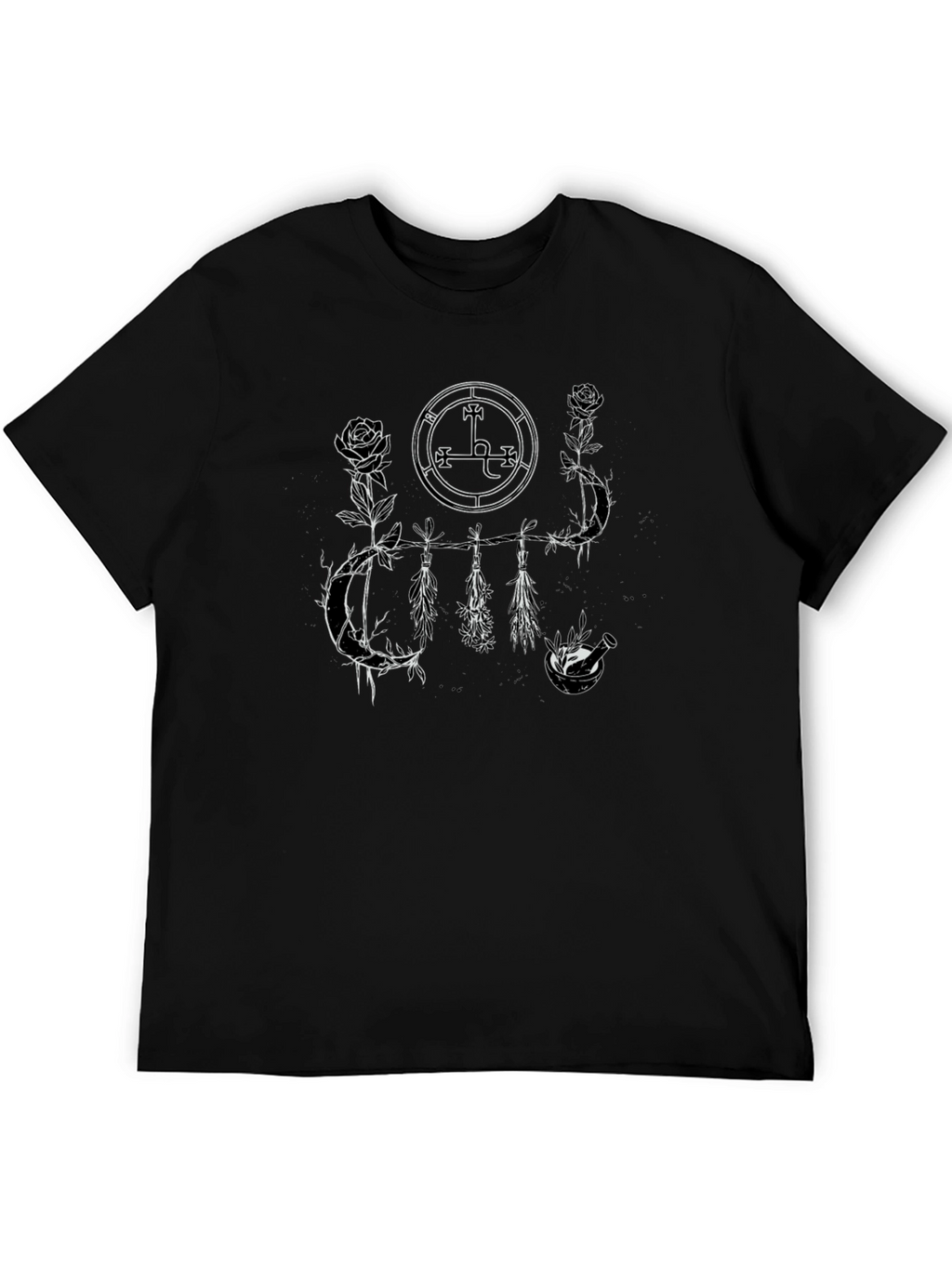 Occult Floral Black T-Shirt