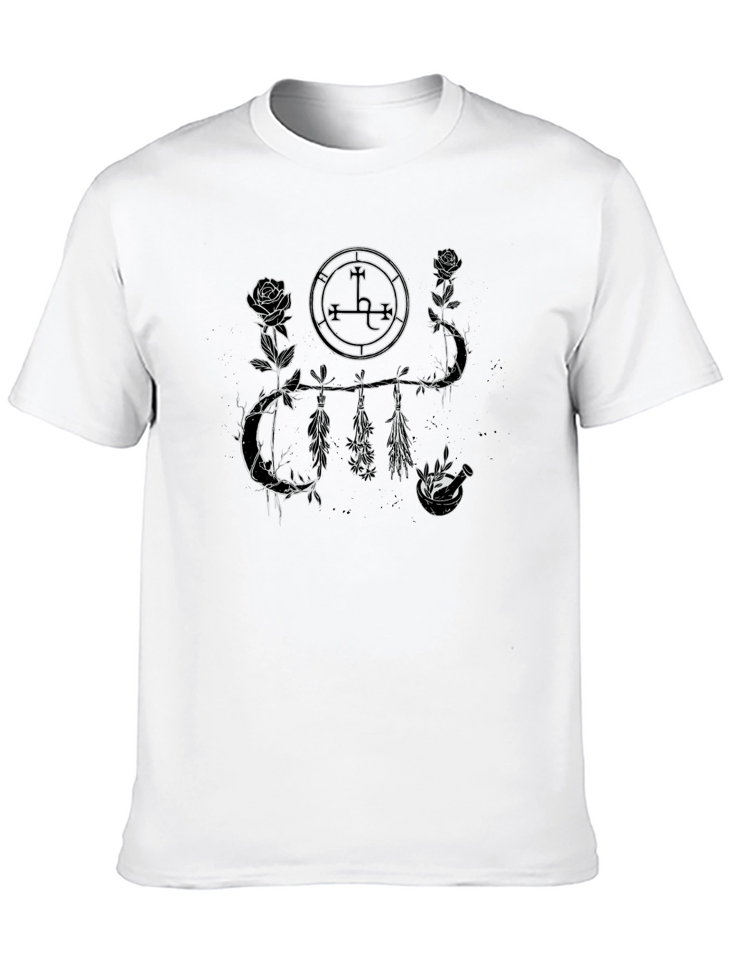 Occult Floral Black T-Shirt