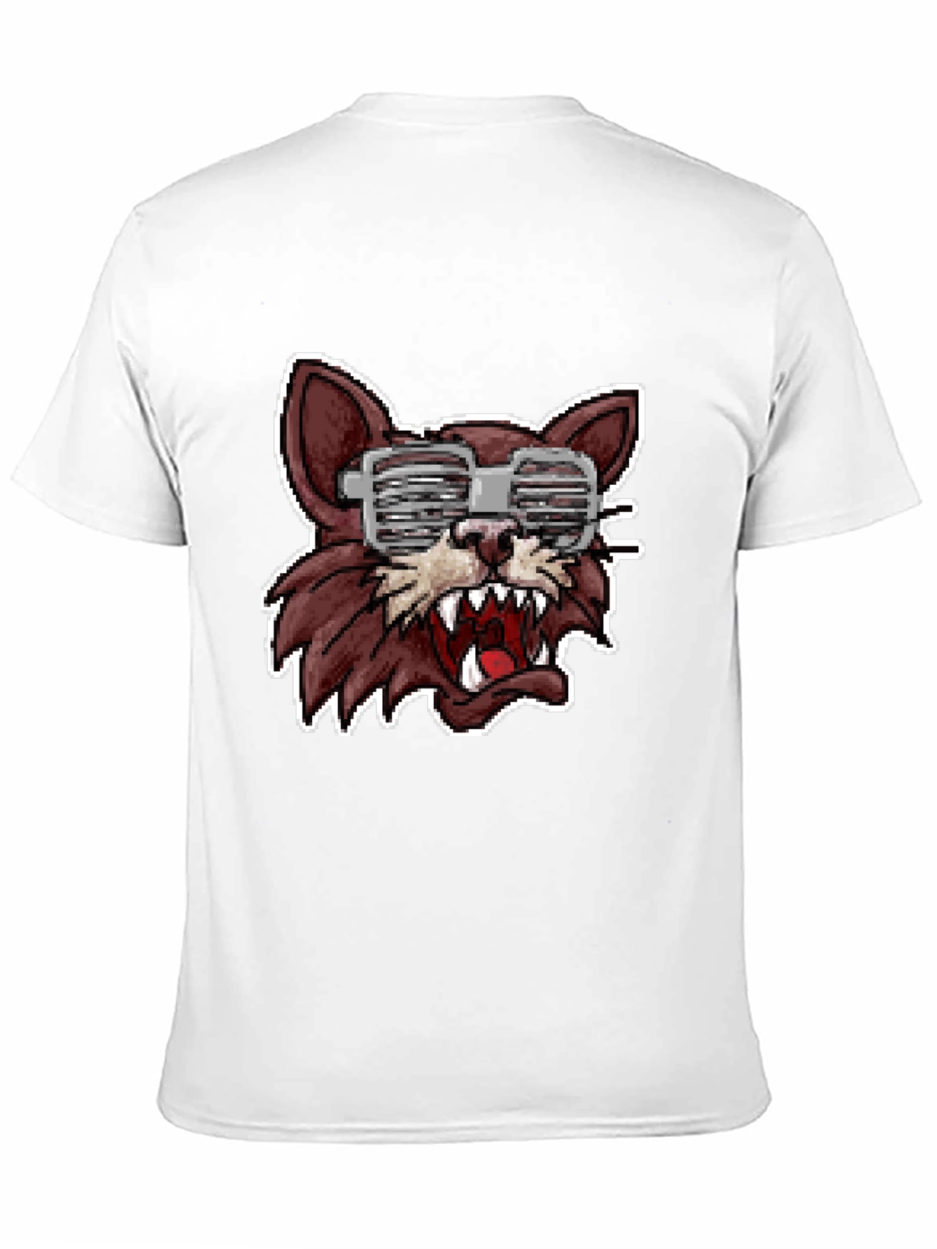 Wolf Graphic Tee - Fun Pixelated Design