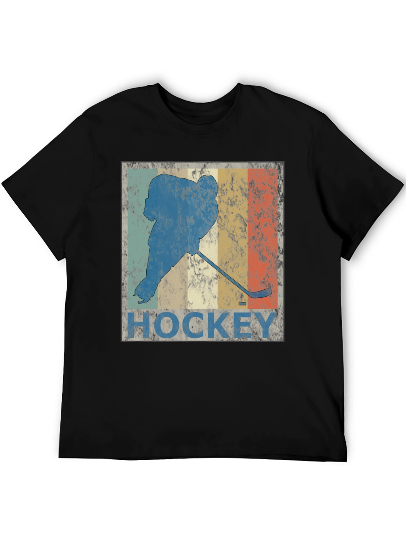 Vintage Hockey Player Graphic T-Shirt