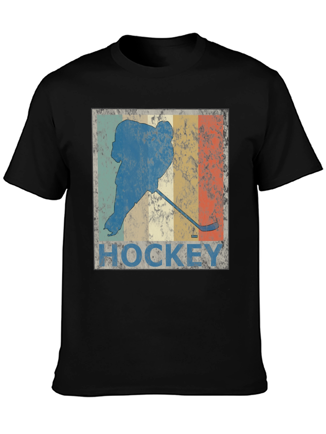 Vintage Hockey Player Graphic T-Shirt