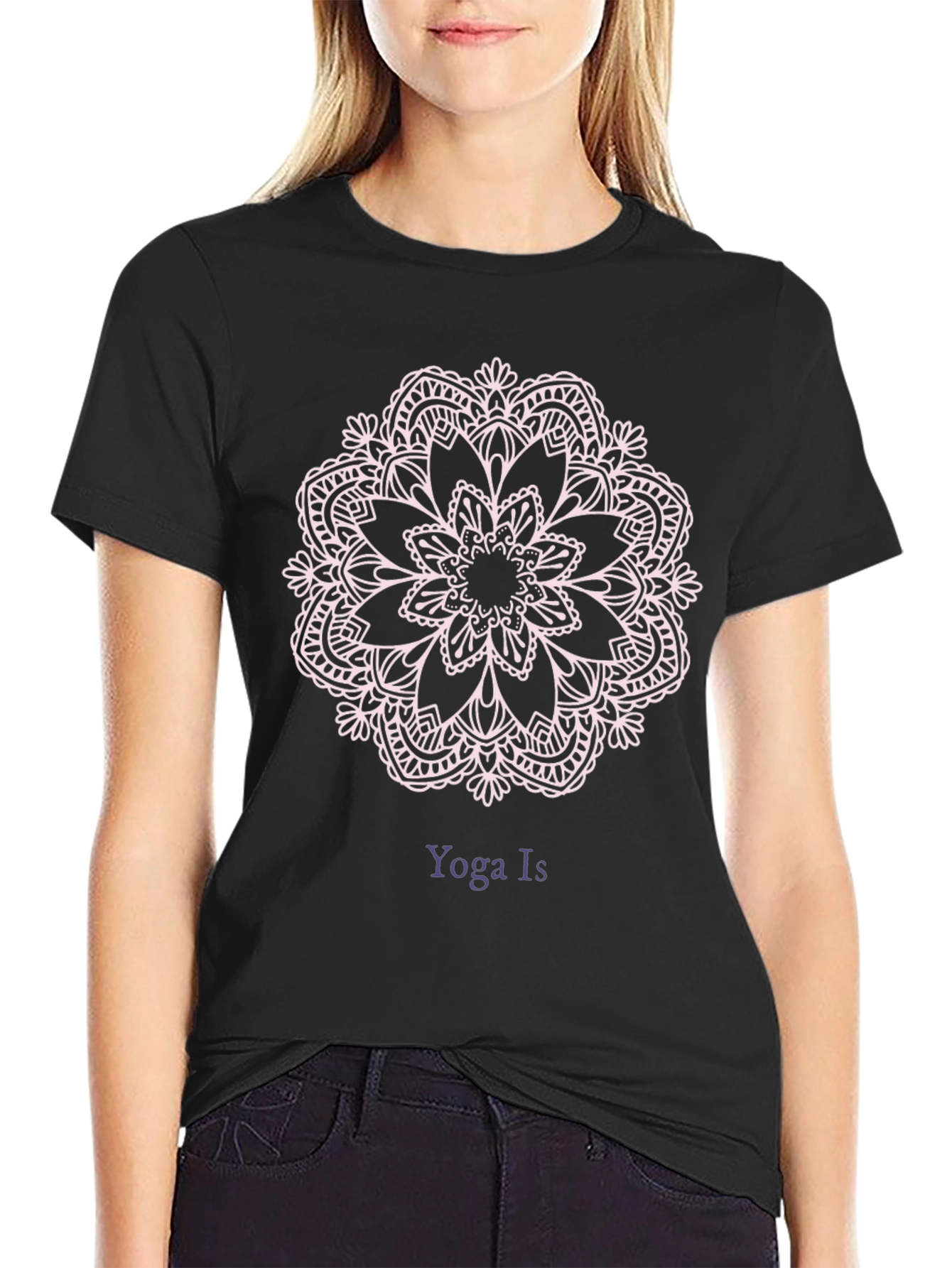 Yoga Is Mandala Graphic Tee - Comfort & Style