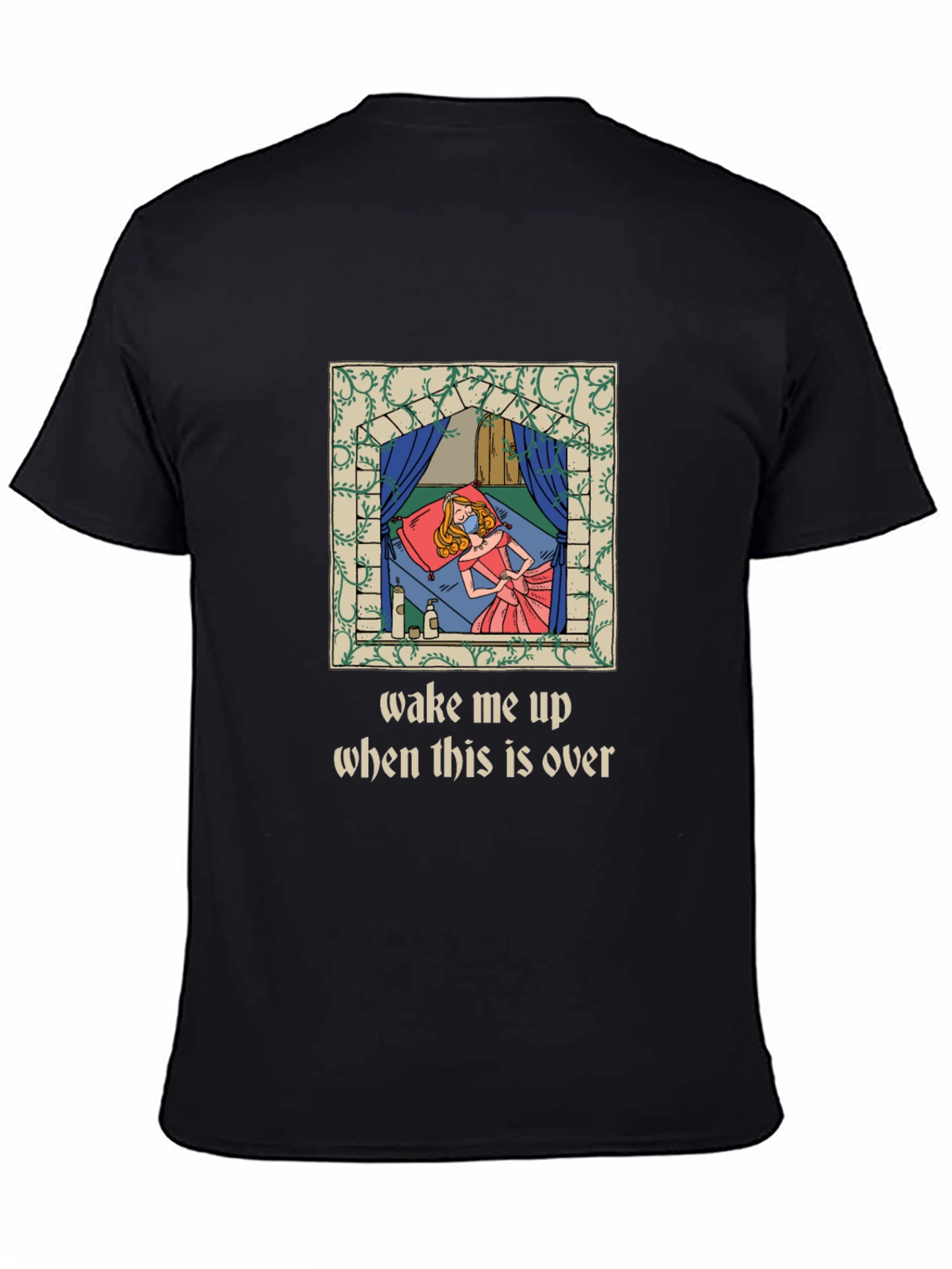 Wake Me Up Sleeping Princess Graphic Tee