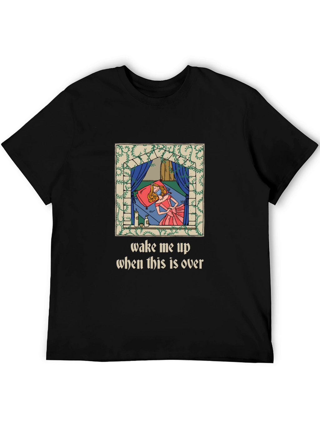 Wake Me Up Sleeping Princess Graphic Tee
