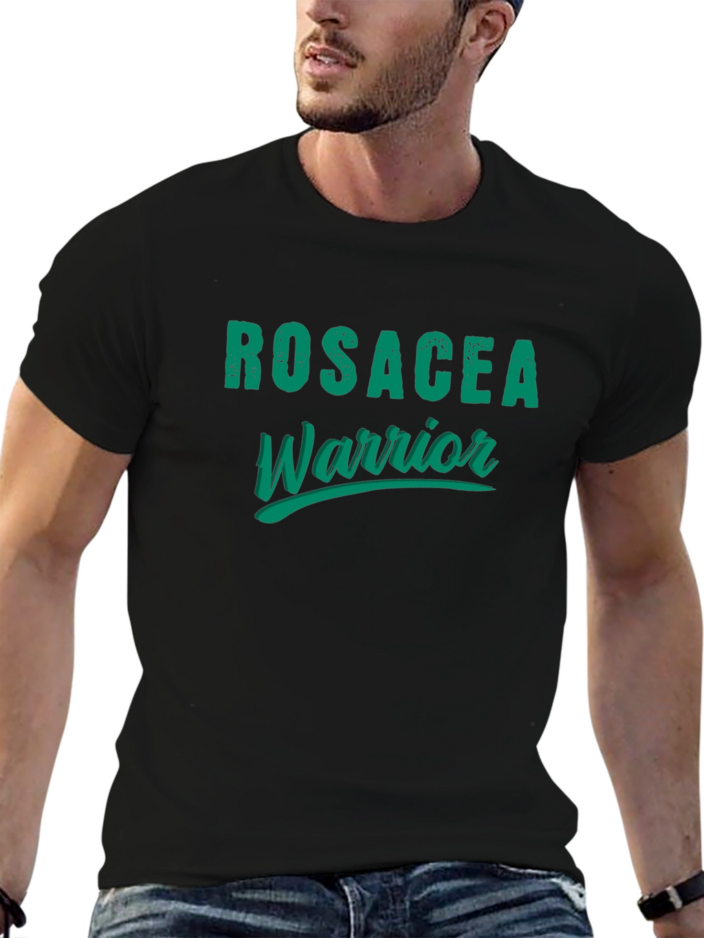 Rosacea Warrior Black T-Shirt
