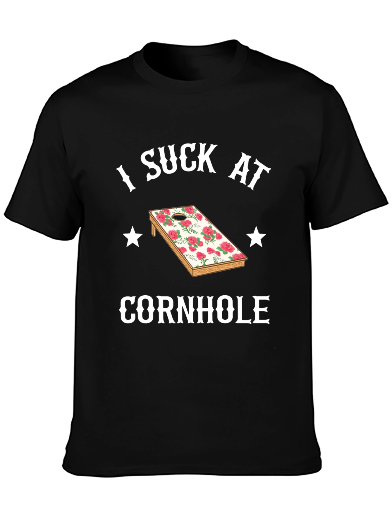 I Suck At Cornhole T-Shirt Funny Cornhole Player