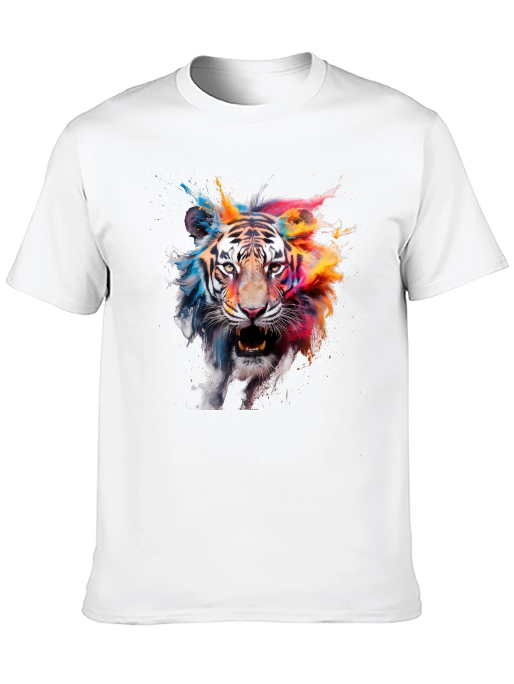 Vibrant Tiger Graphic T-Shirt - Bold & Eye-Catching