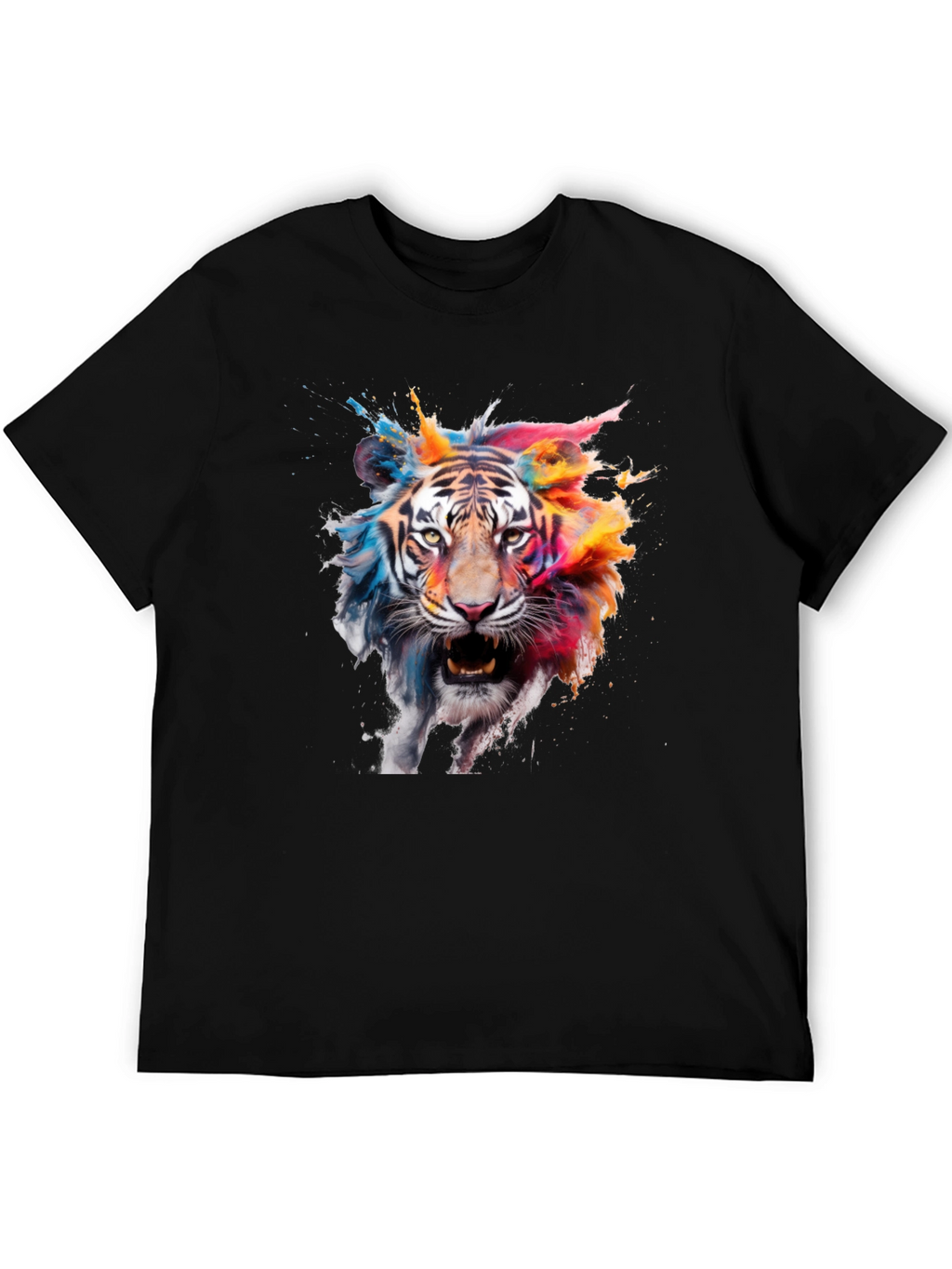 Vibrant Tiger Graphic T-Shirt - Bold & Eye-Catching
