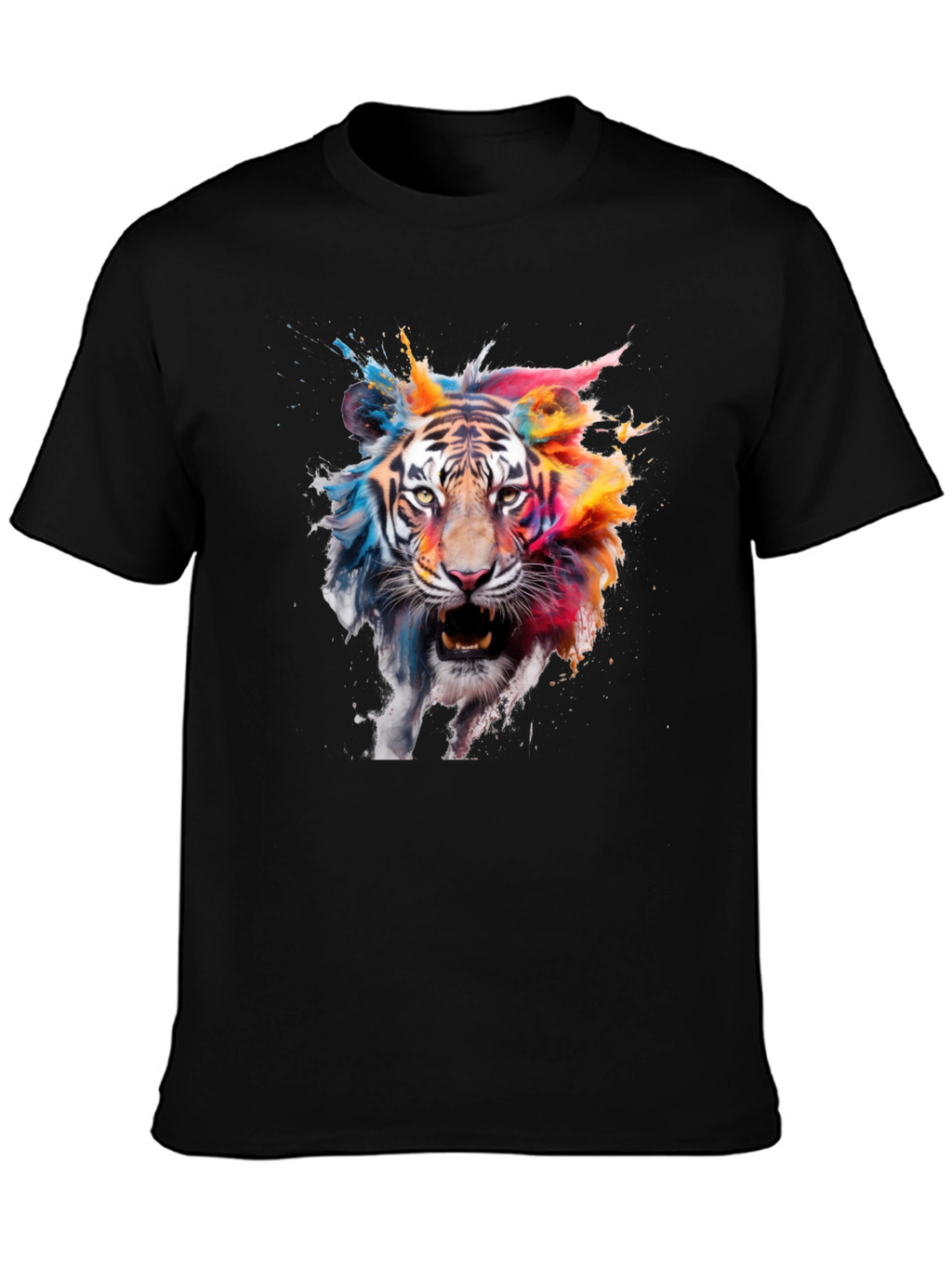 Vibrant Tiger Graphic T-Shirt - Bold & Eye-Catching