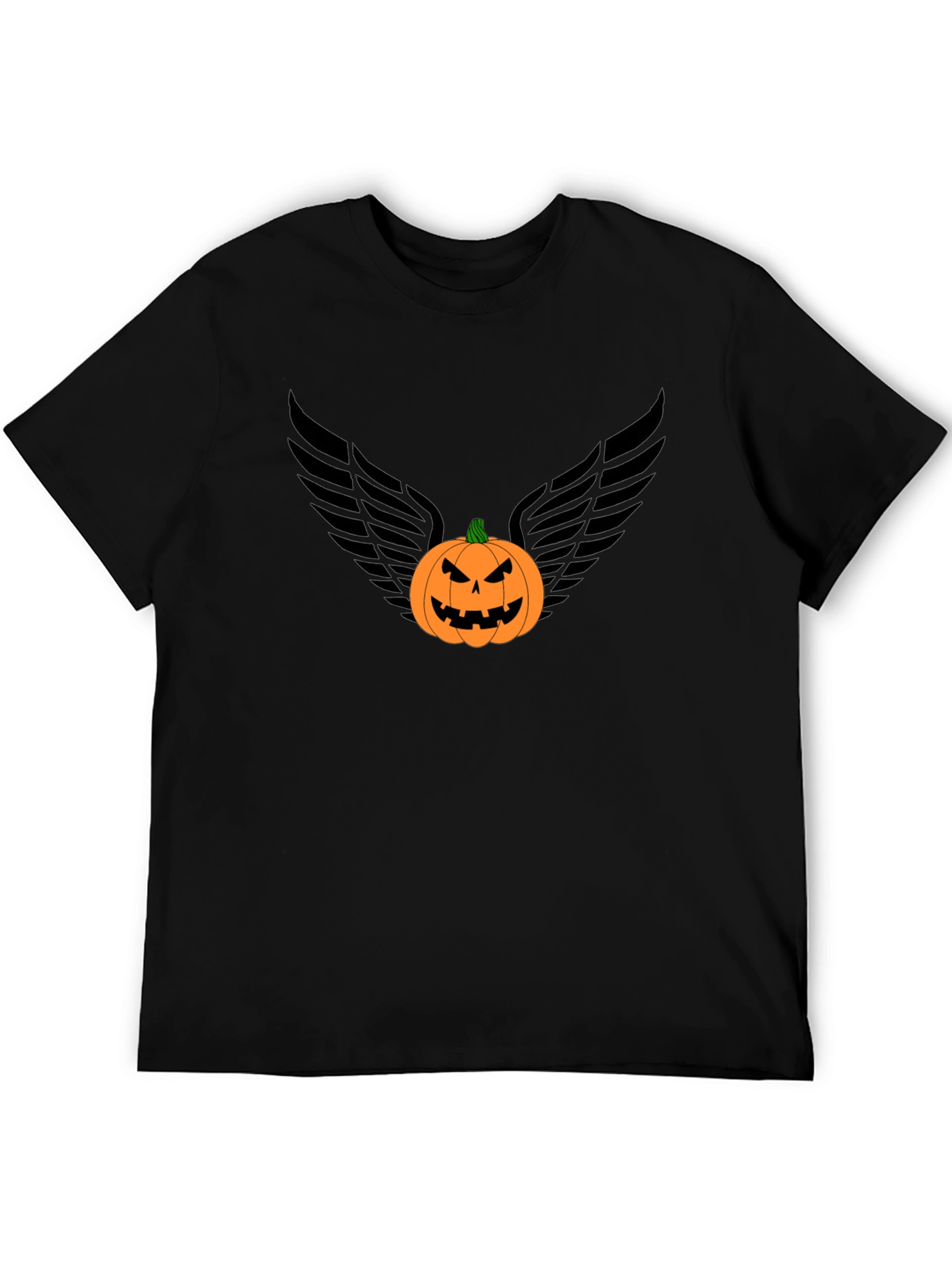 Pumpkin Angel Wings Graphic Tee