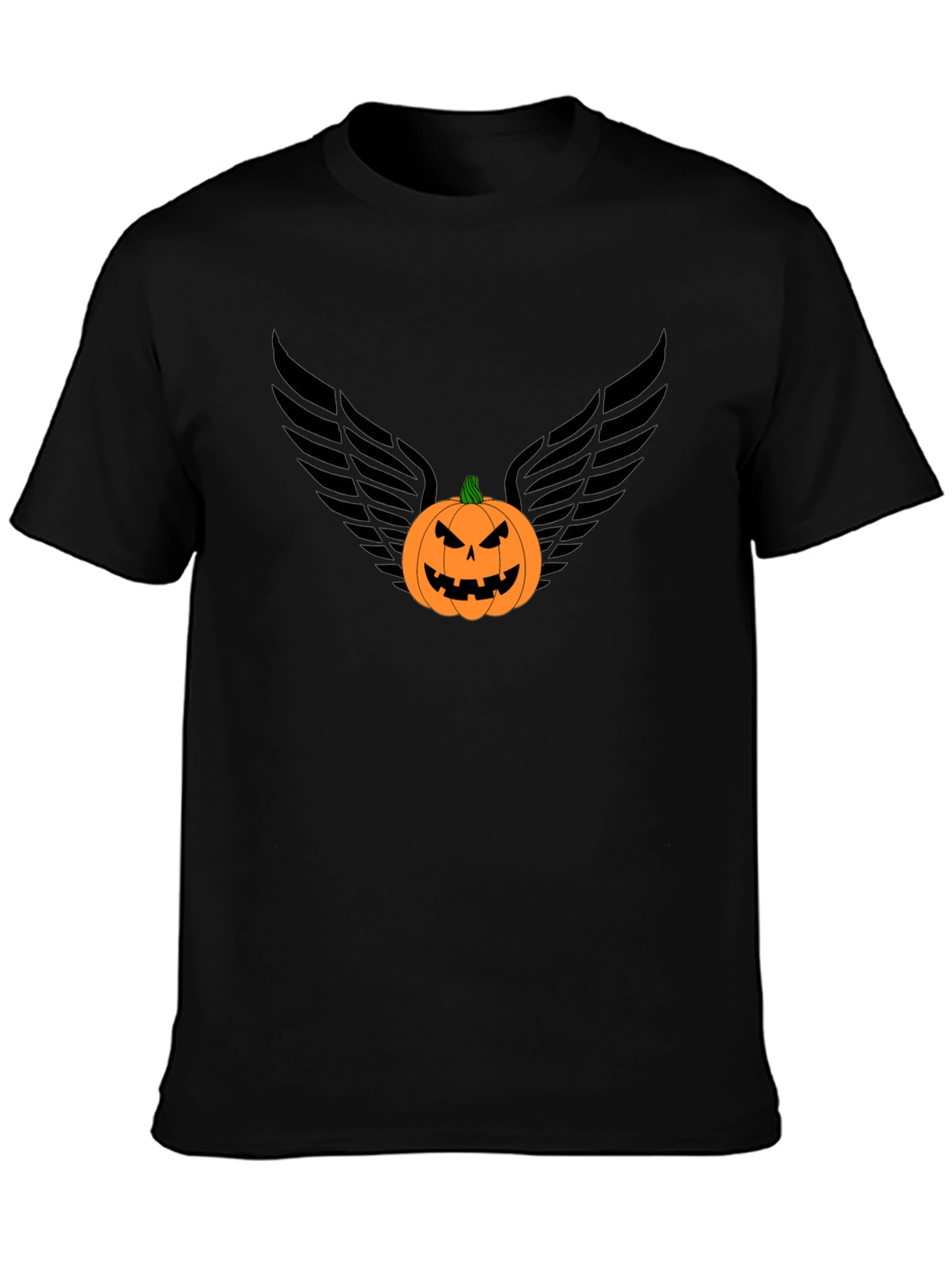 Pumpkin Angel Wings Graphic Tee