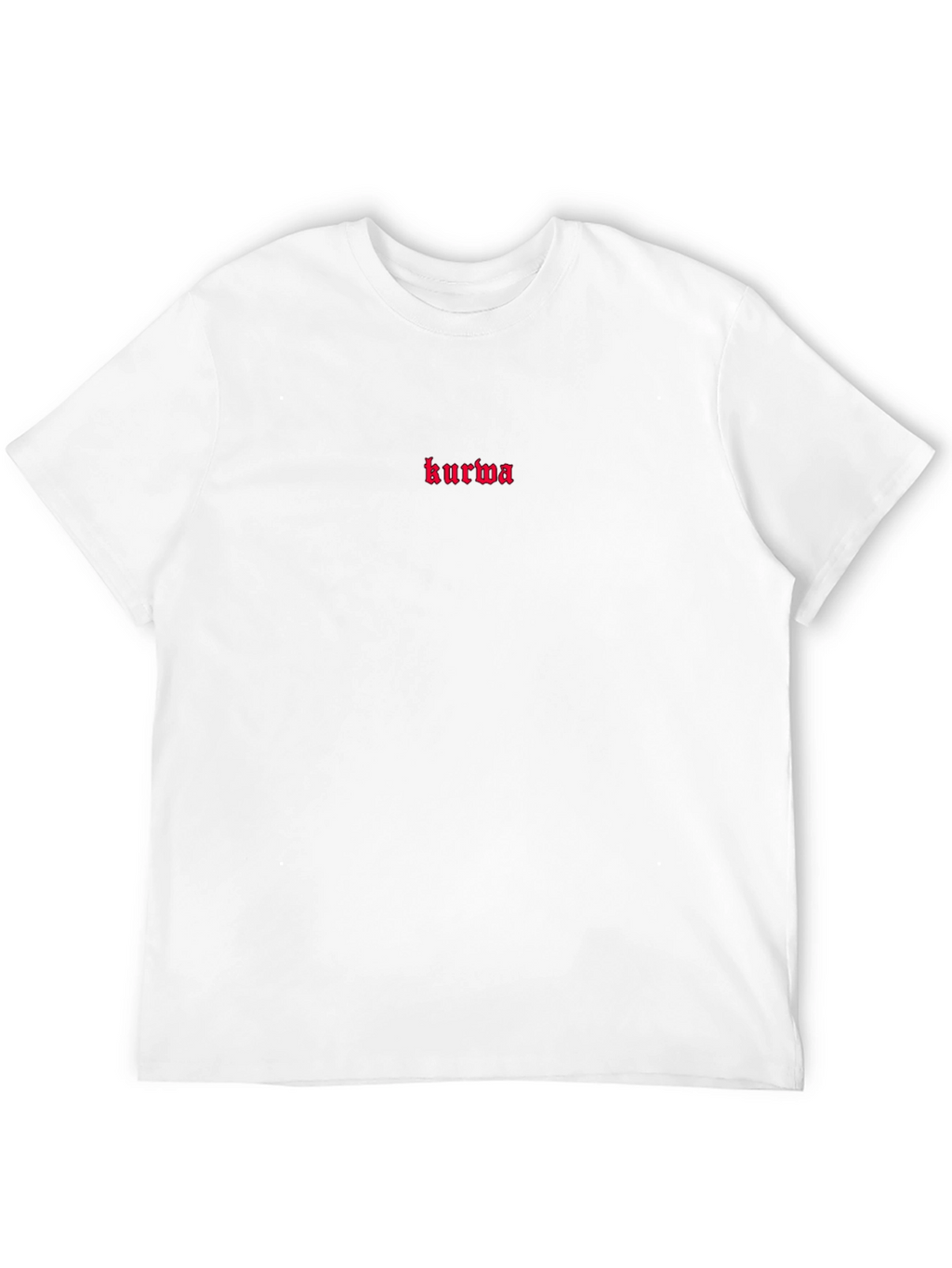 Kurwa Embroidered Black T-Shirt