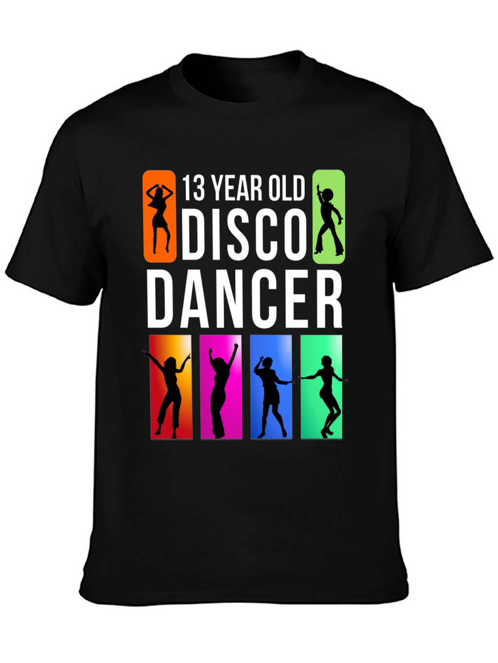 13 Year Old Disco Dancer Black T-Shirt