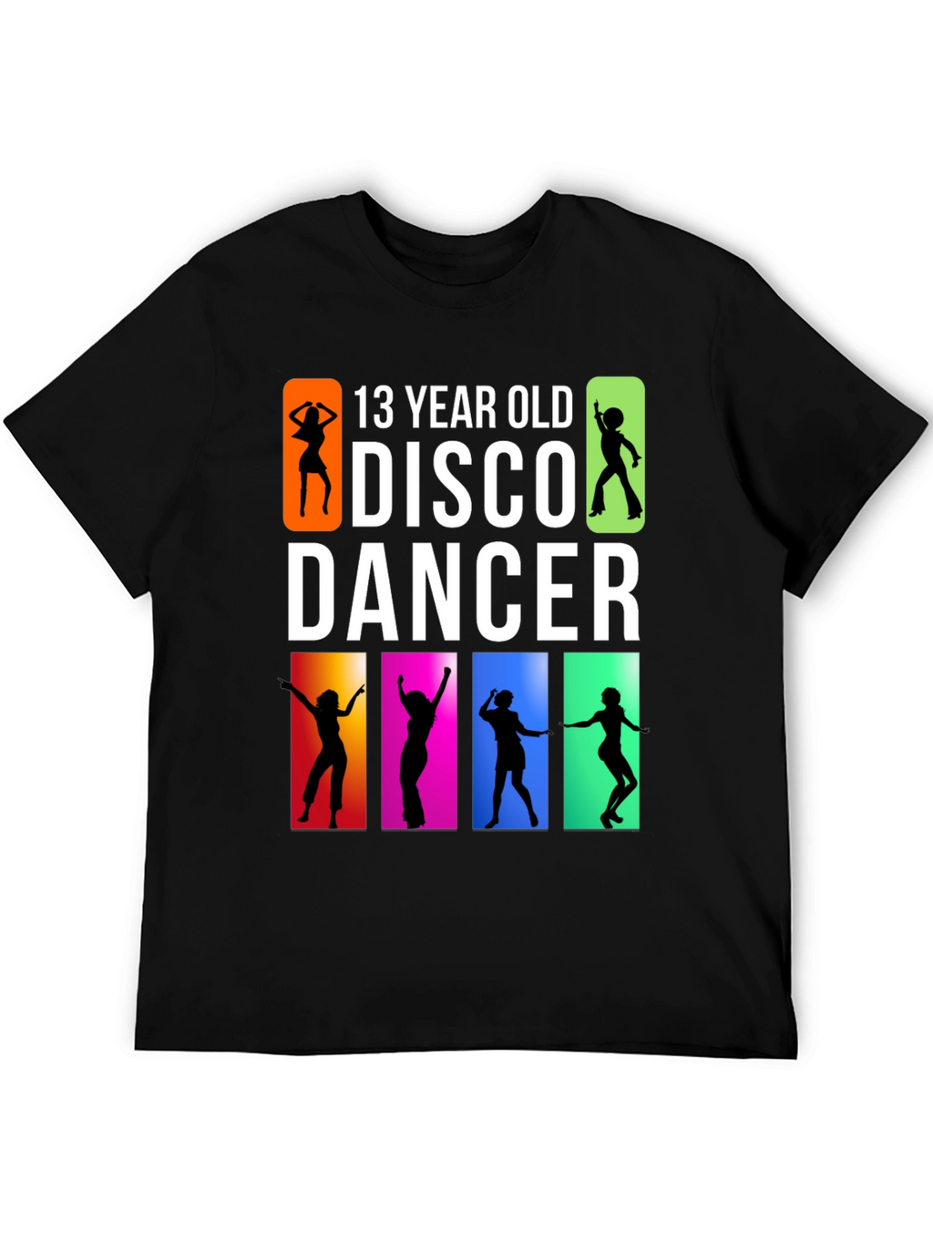 13 Year Old Disco Dancer Black T-Shirt