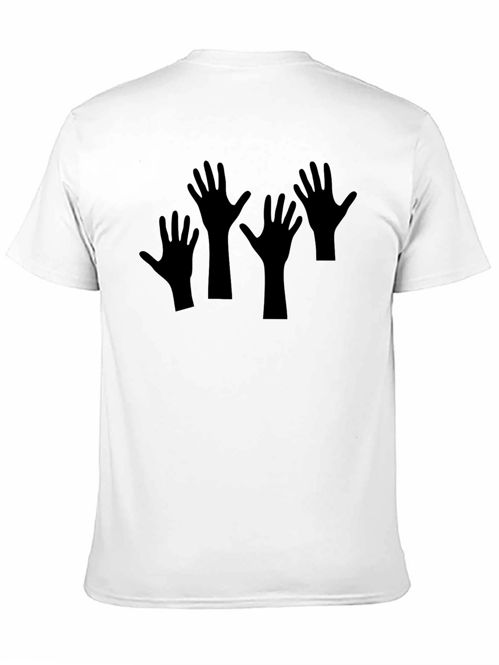 Black T-Shirt with Hand Graphic