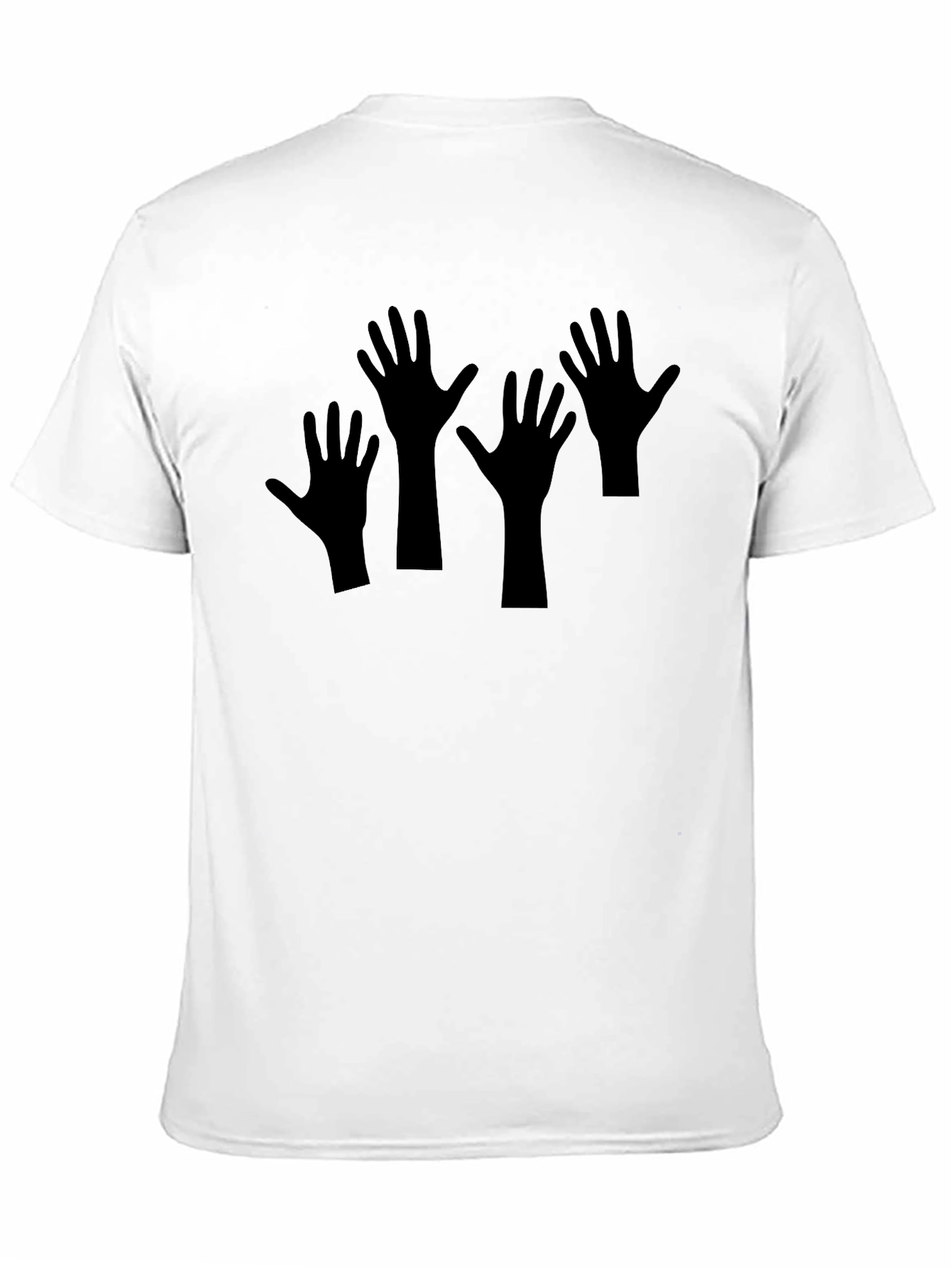 Black T-Shirt with Hand Graphic