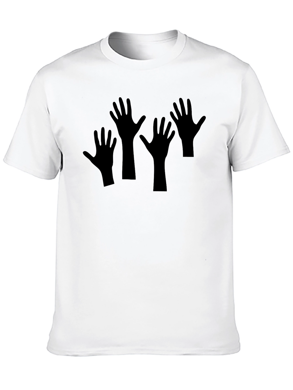 Black T-Shirt with Hand Graphic