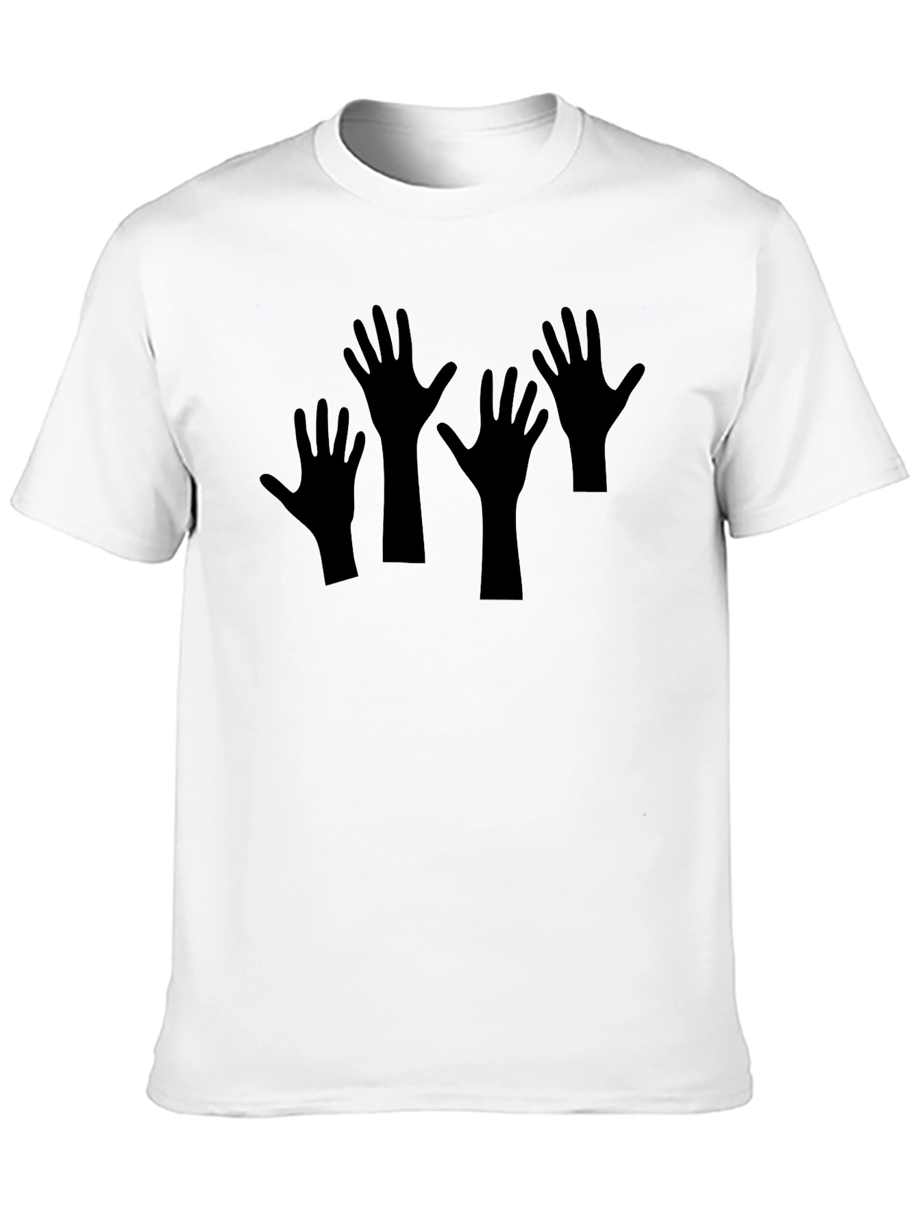 Black T-Shirt with Hand Graphic