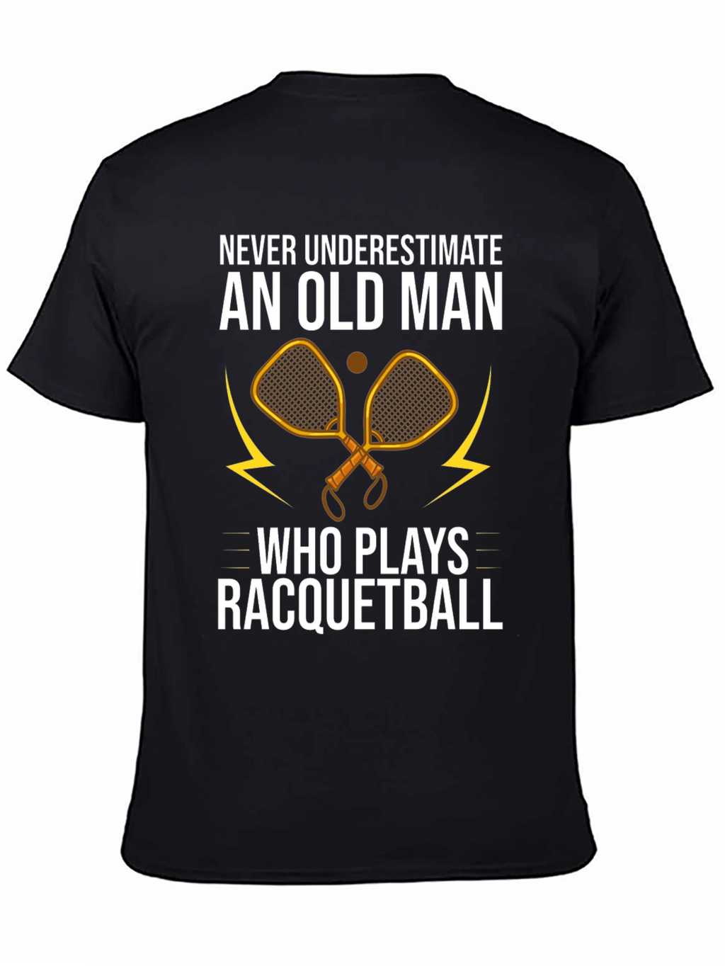 Old Man Racquetball Graphic Tee