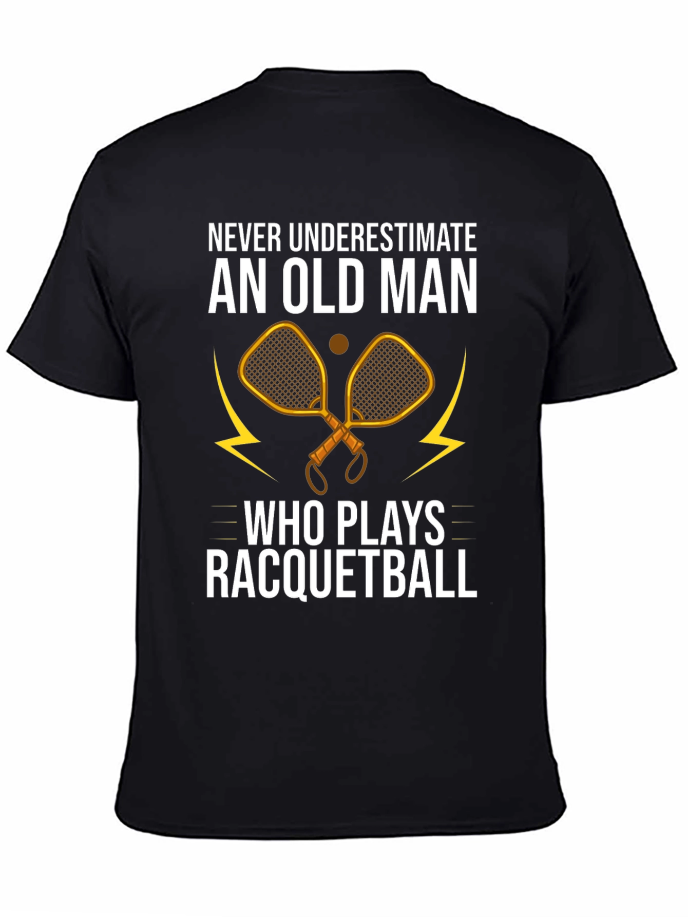Old Man Racquetball Graphic Tee