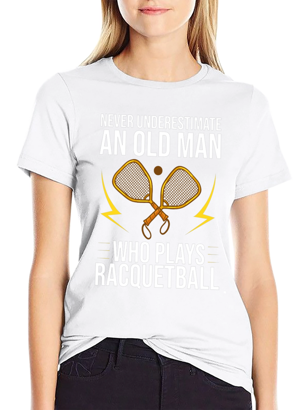 Old Man Racquetball Graphic Tee