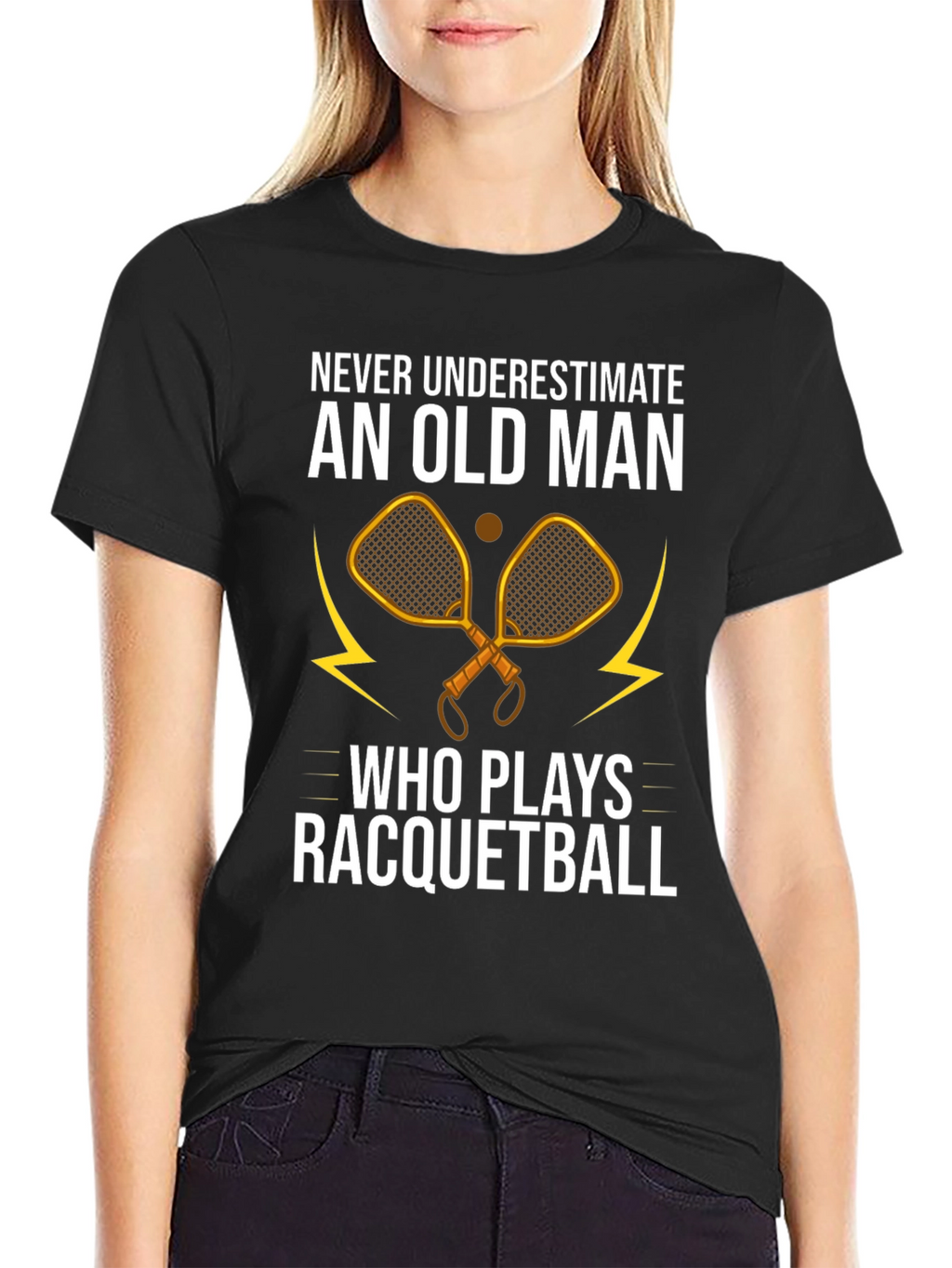 Old Man Racquetball Graphic Tee