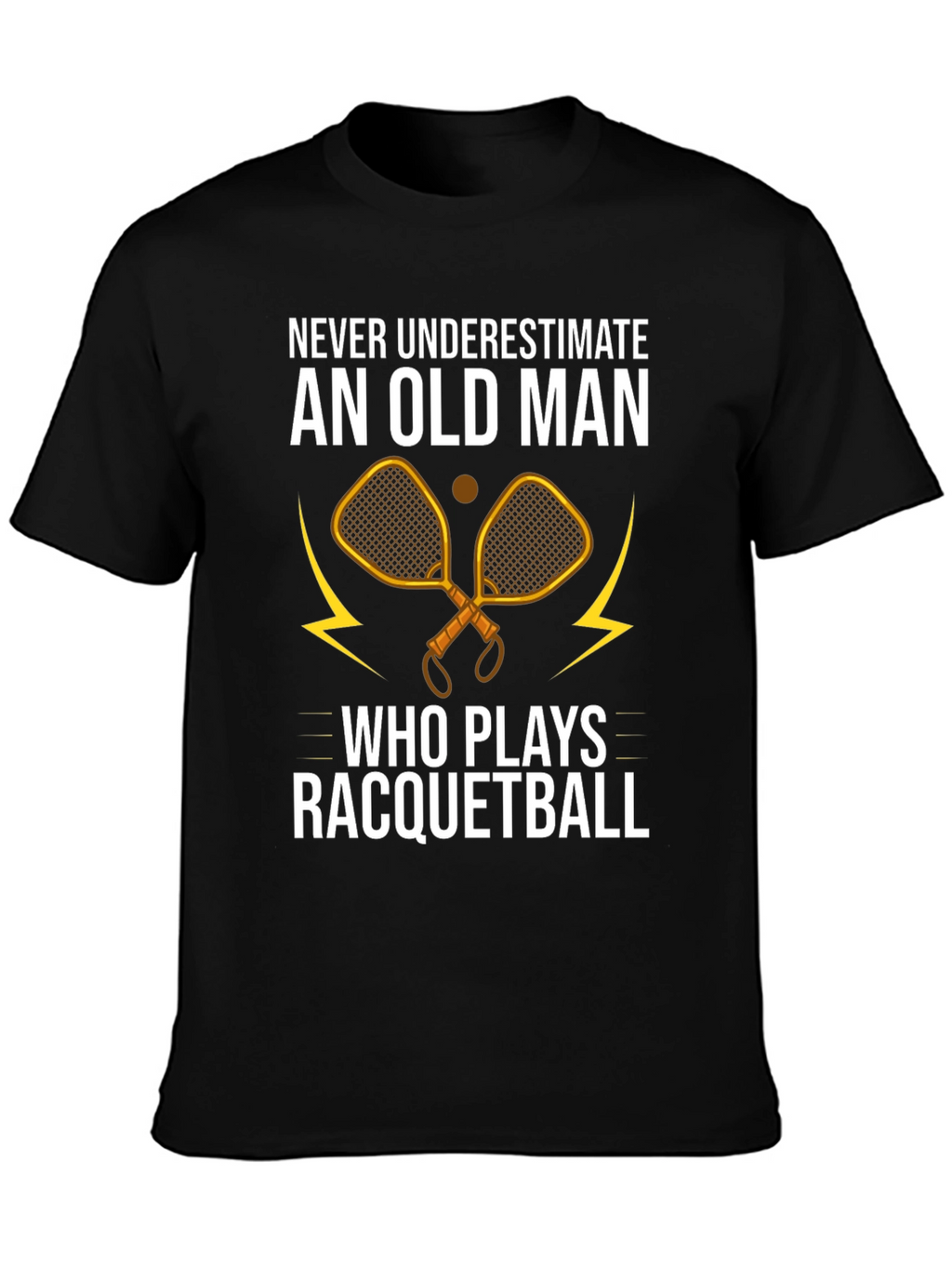 Old Man Racquetball Graphic Tee