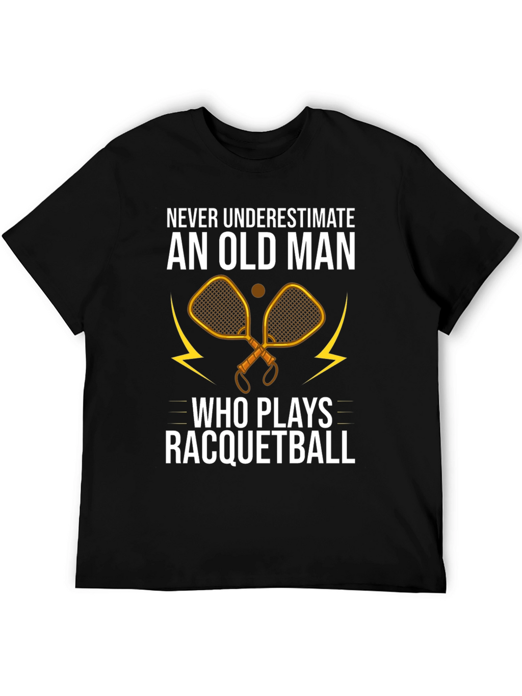 Old Man Racquetball Graphic Tee