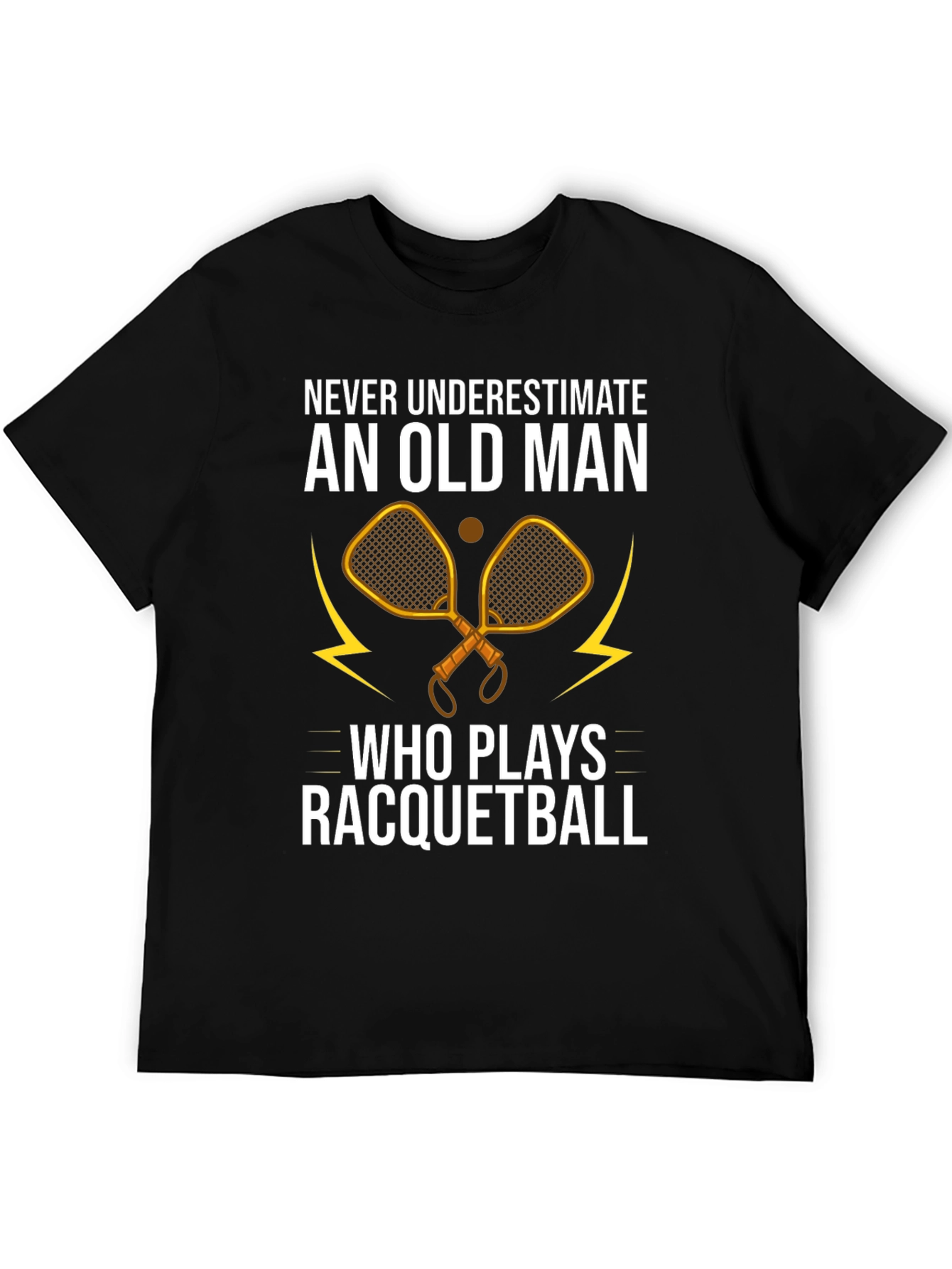 Old Man Racquetball Graphic Tee