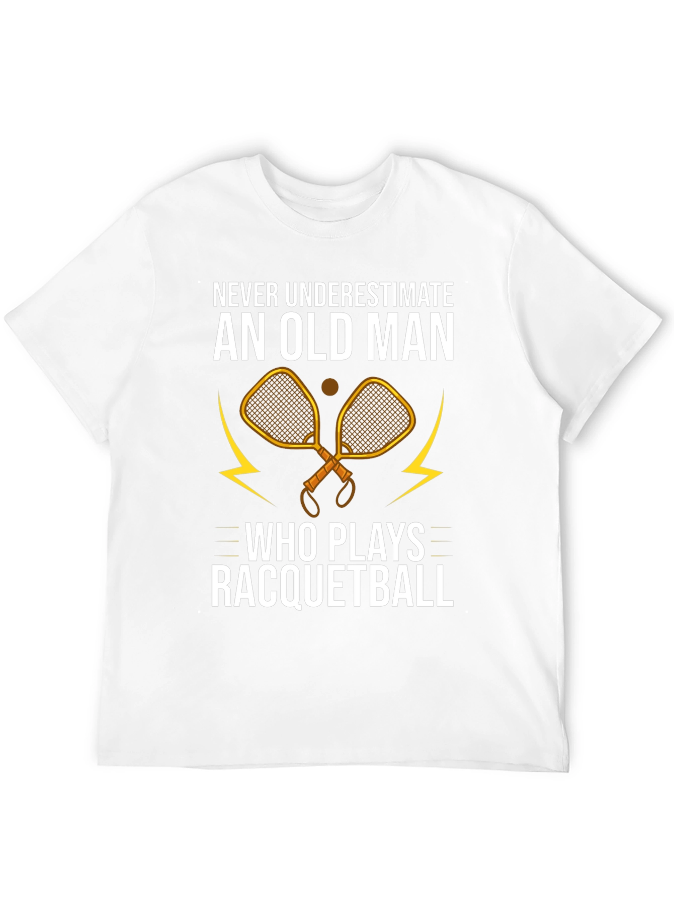Old Man Racquetball Graphic Tee