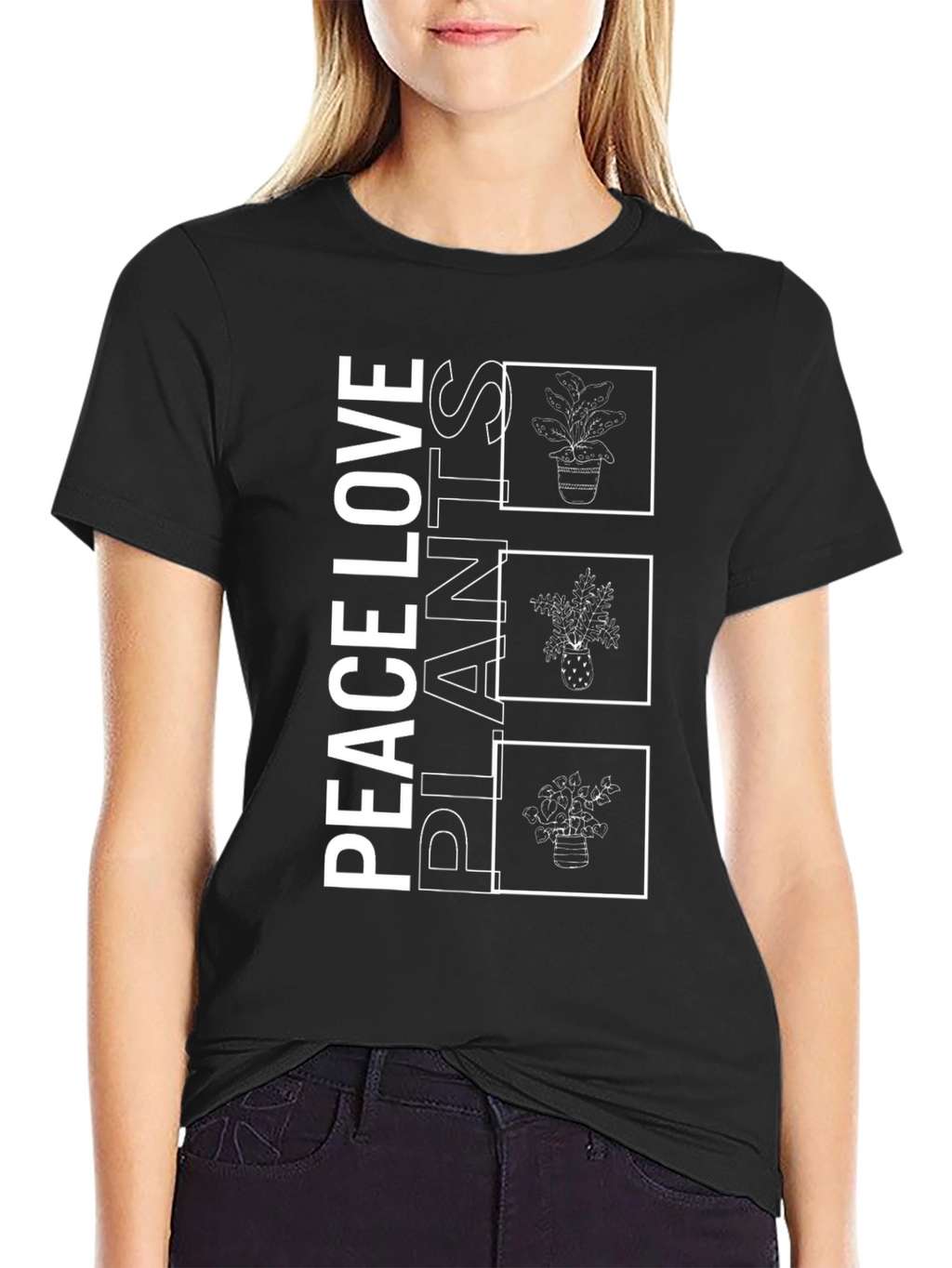 Peace Love Plants Graphic Tee