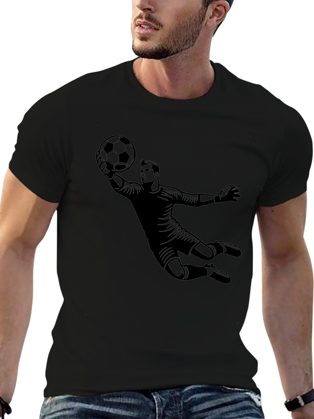 Goalkeeper Graphic T-Shirt - Soccer Fan Apparel
