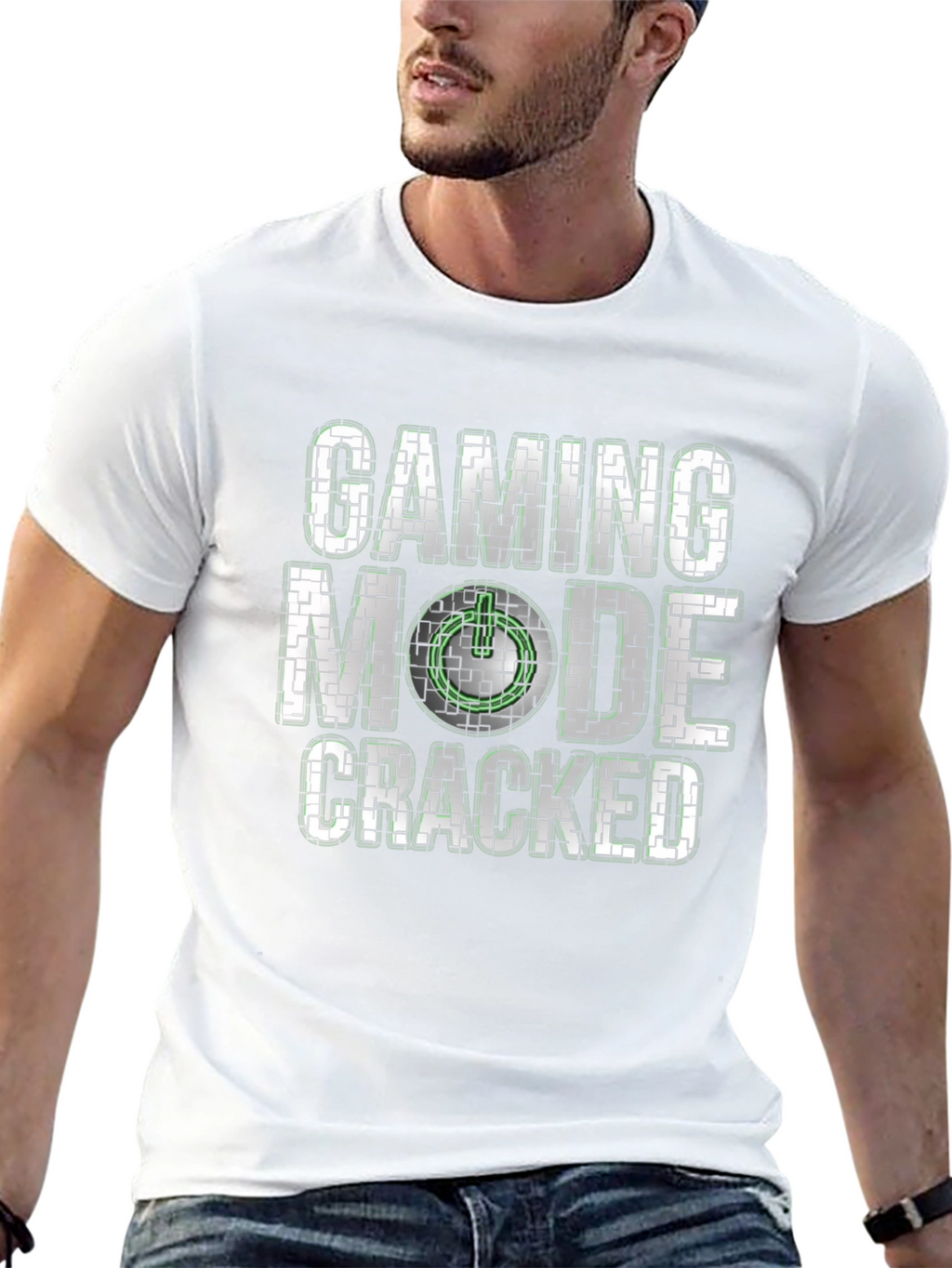 Gaming Mode Cracked T-Shirt - Gamer Apparel