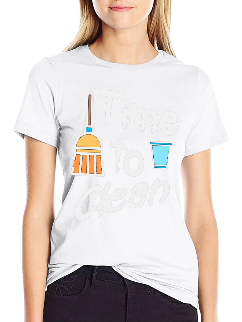 Time to Clean Graphic T-Shirt