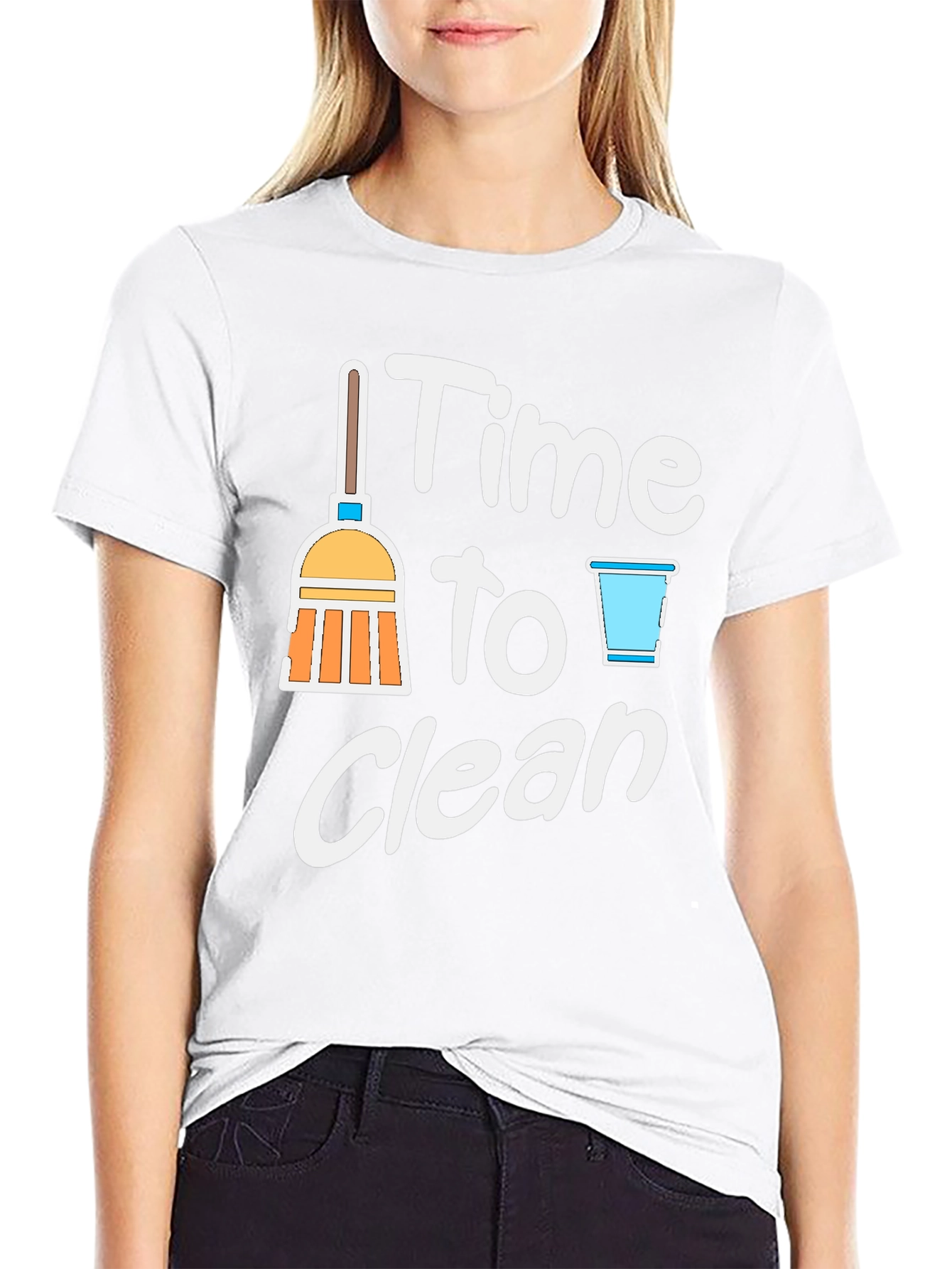 Time to Clean Graphic T-Shirt