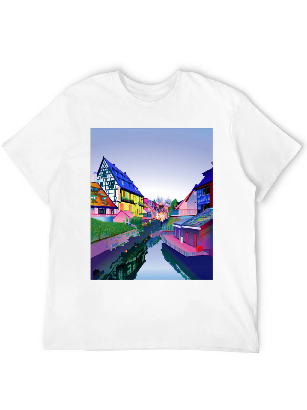 Colorful Townscape T-Shirt