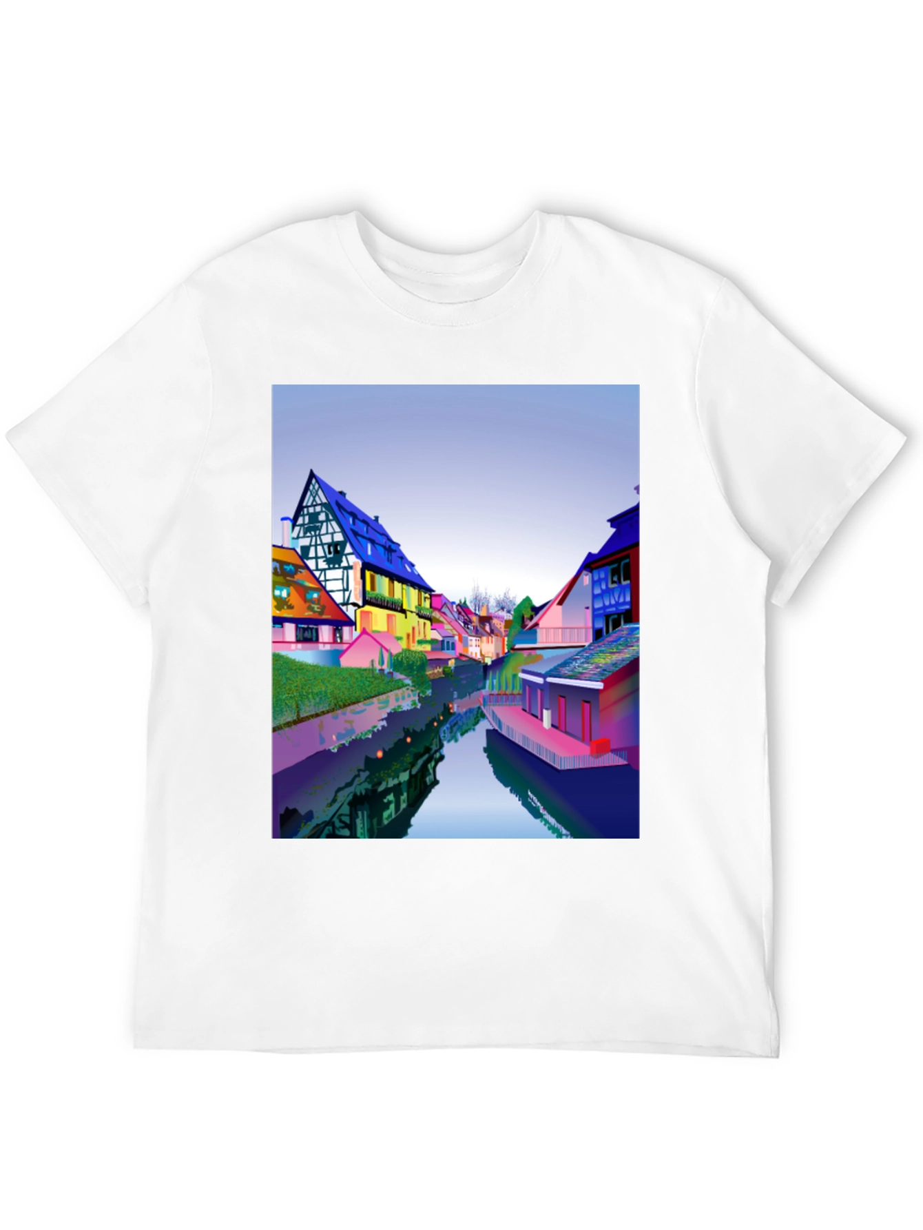 Colorful Townscape T-Shirt