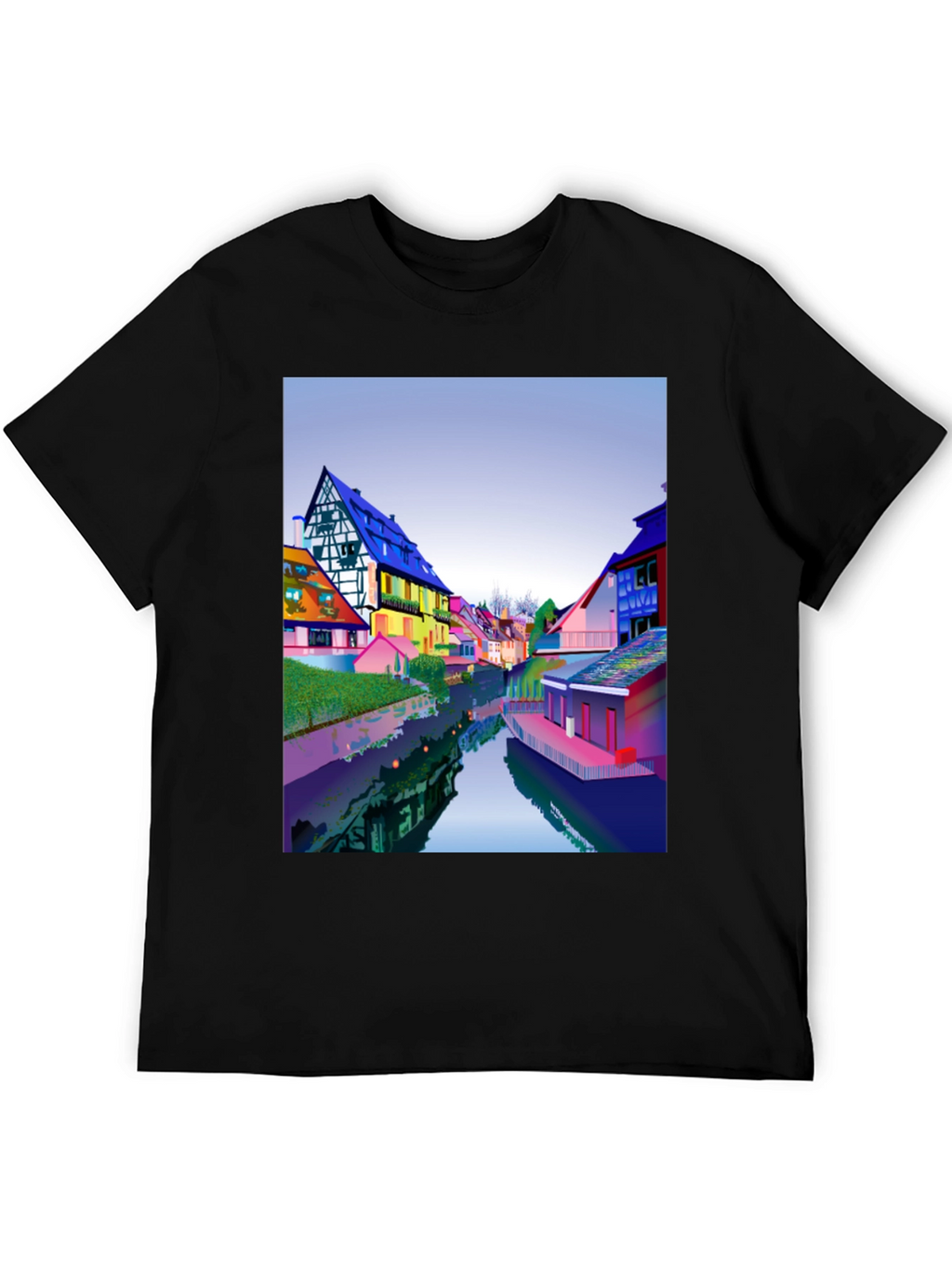Colorful Townscape T-Shirt