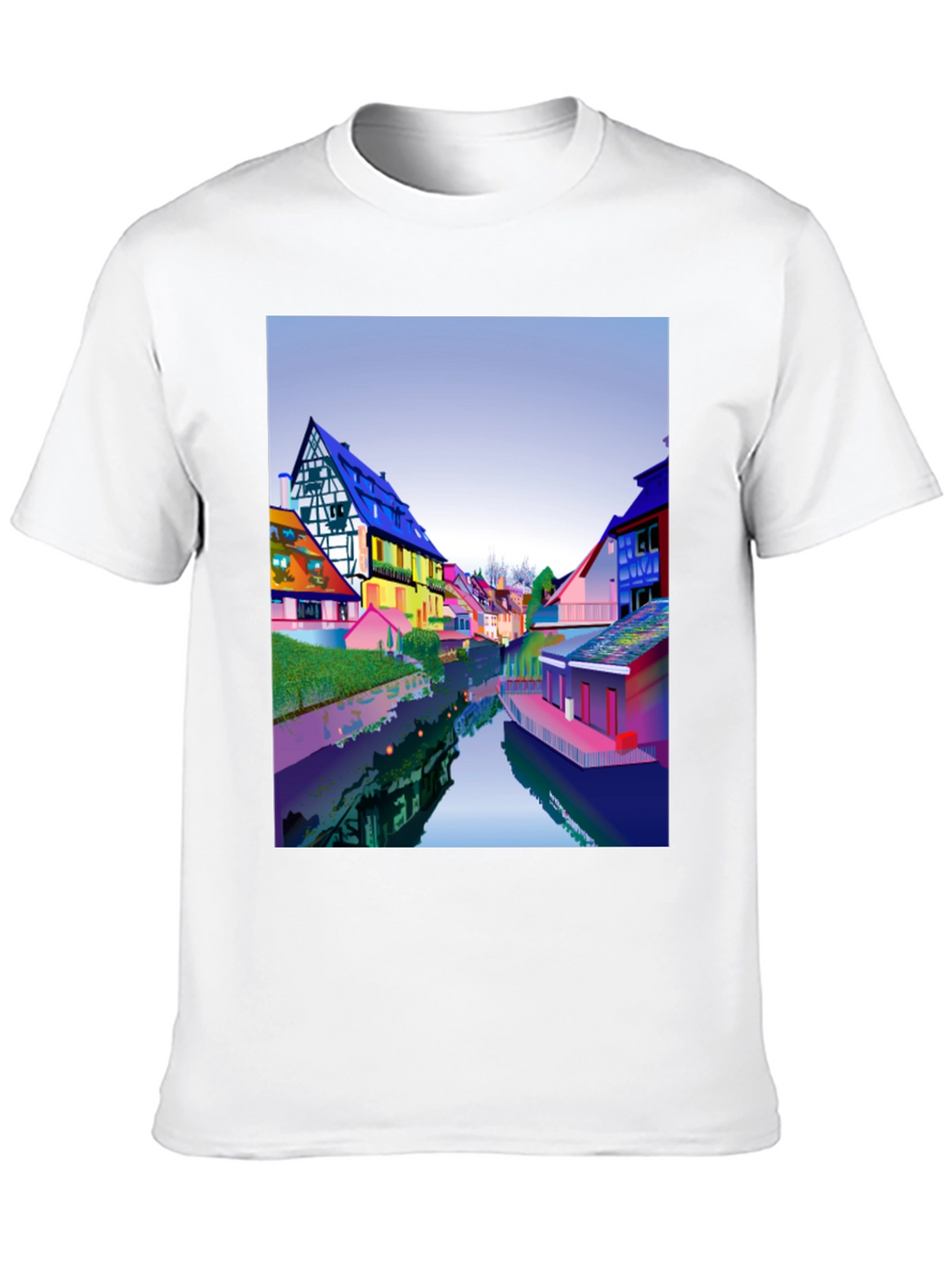 Colorful Townscape T-Shirt