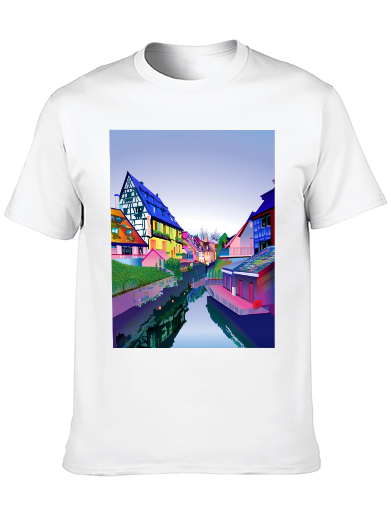 Colorful Townscape T-Shirt