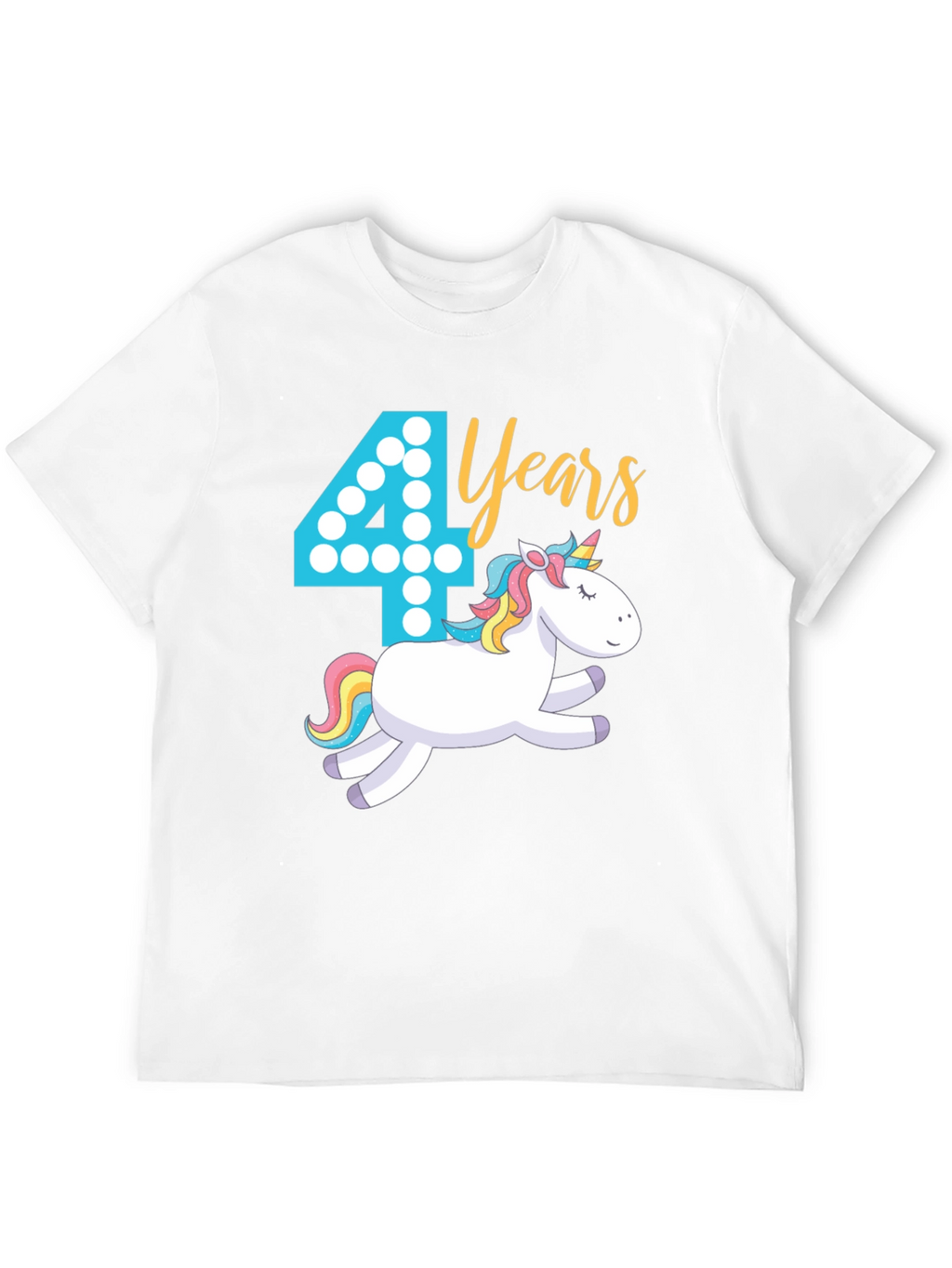 4th Birthday Unicorn T-Shirt