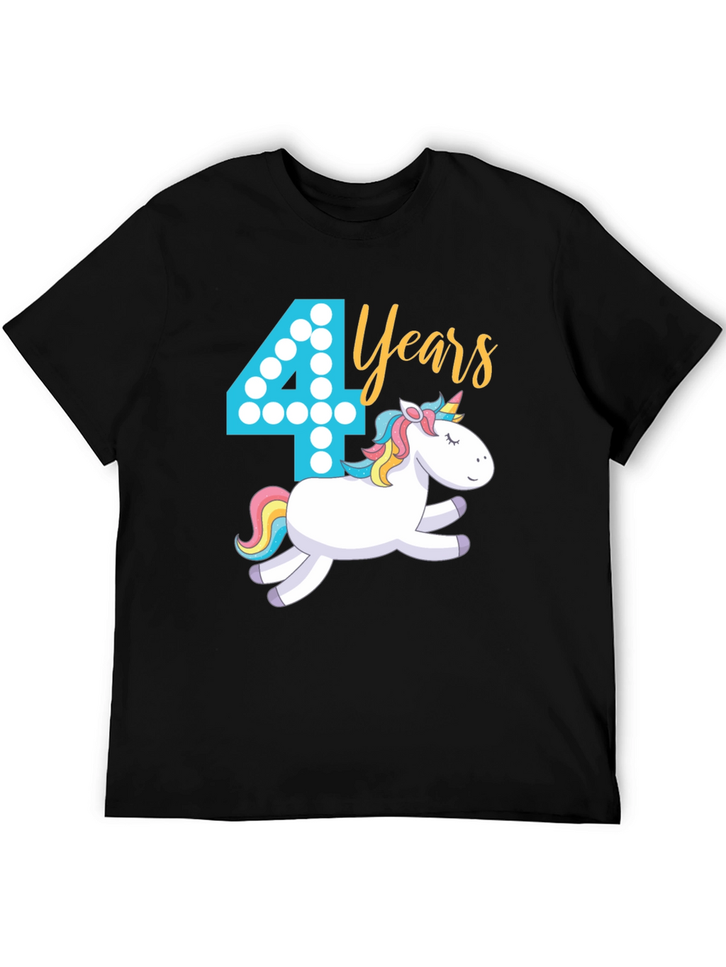 4th Birthday Unicorn T-Shirt