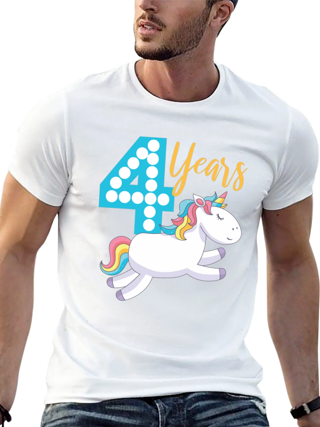 4th Birthday Unicorn T-Shirt